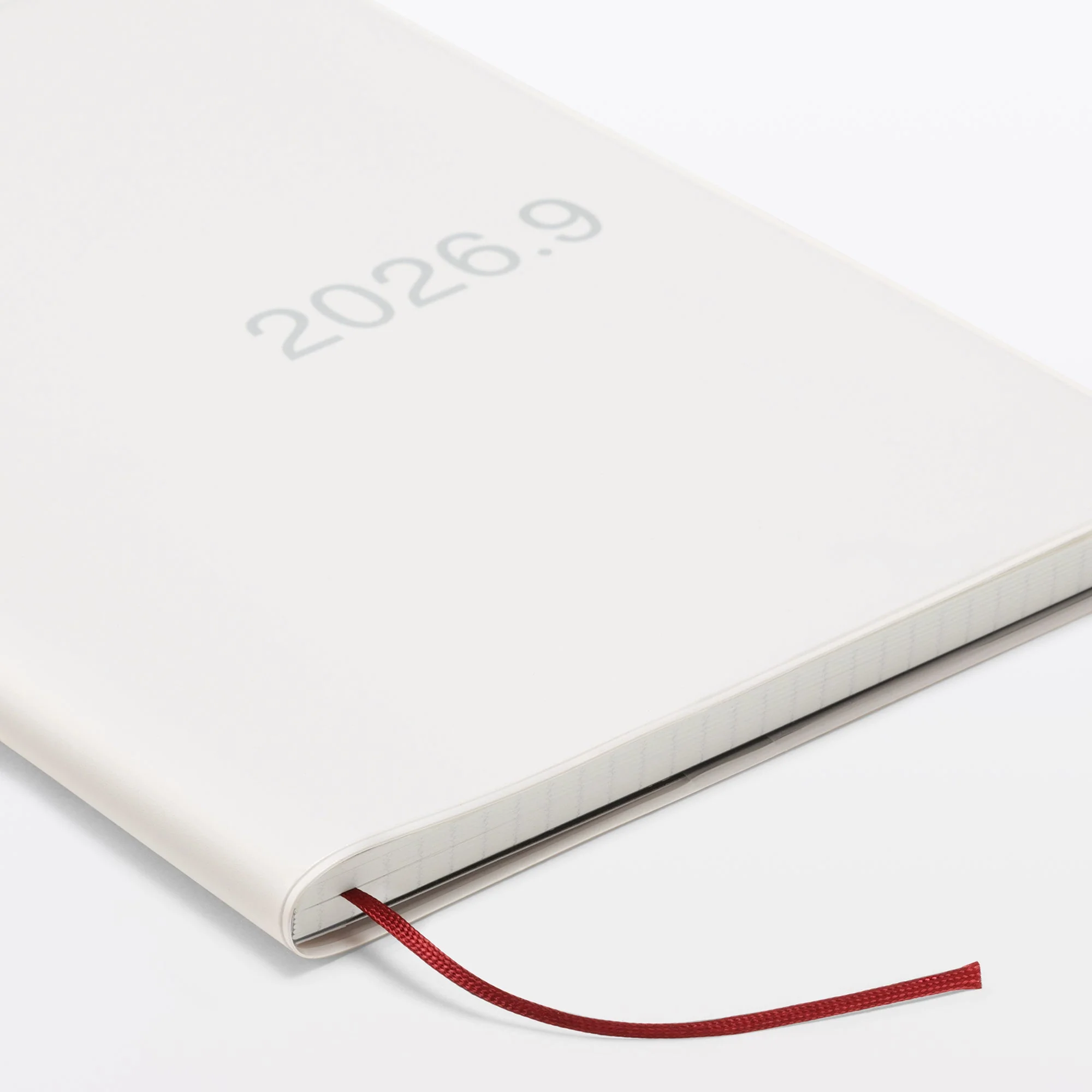 A6 White Gray Monthly/Weekly Planner From Aug. 2026 - Mon. Start - Image 9
