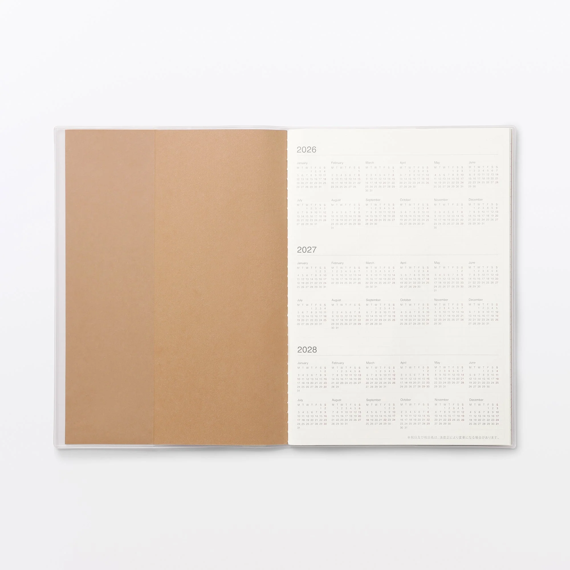 B5 Monthly Planner From Aug. 2026 - Mon. Start - Image 3