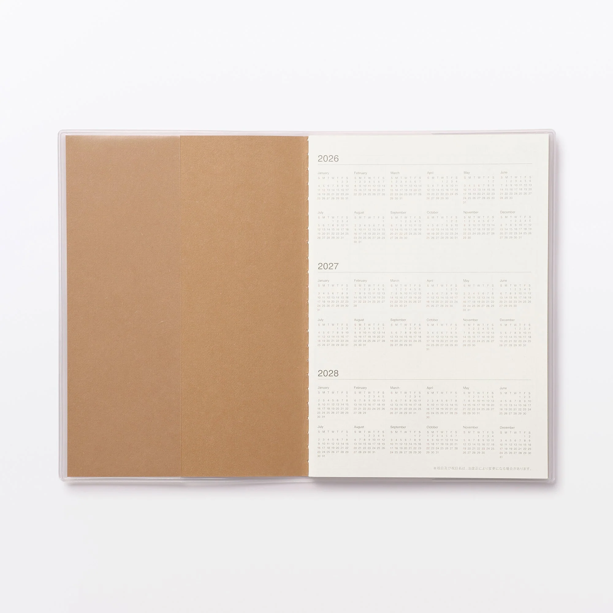 B6 Monthly Planner From Aug. 2026 - Sun. Start - Image 3