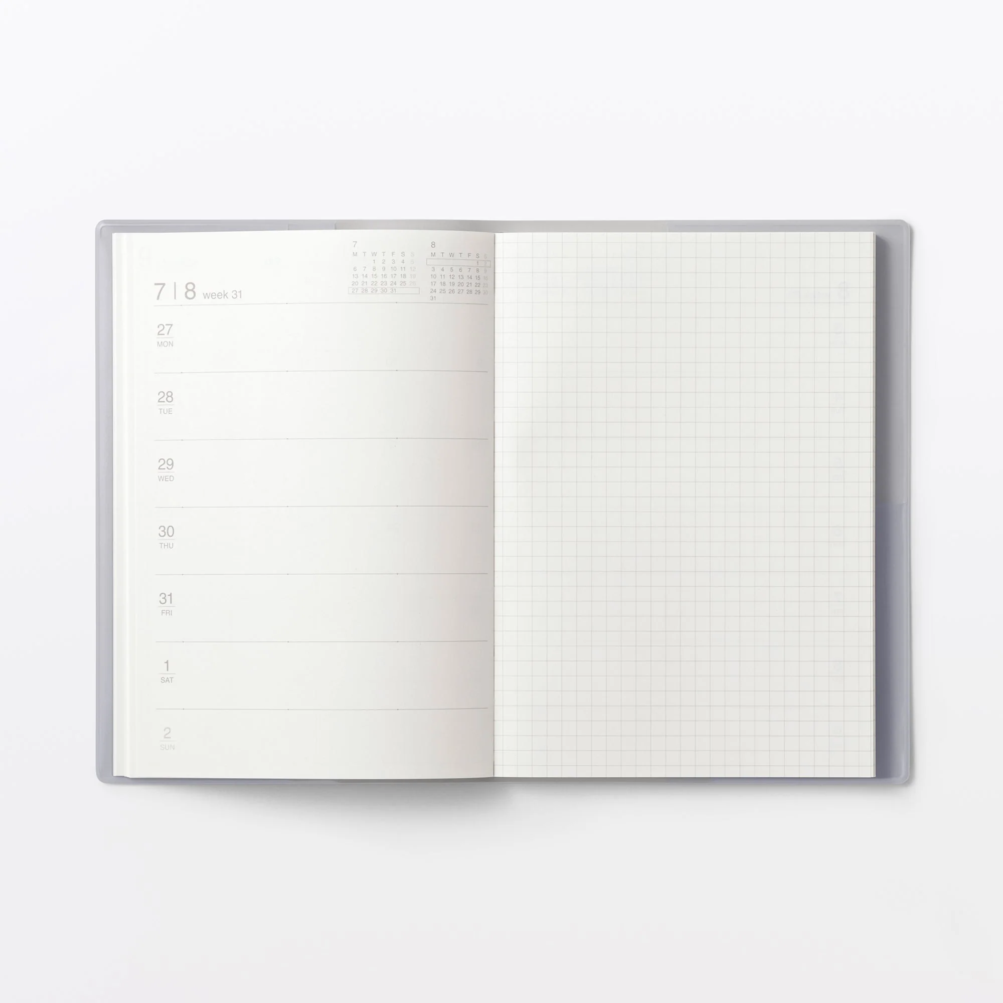 B6 No Holiday Monthly/Weekly Planner From Aug. 2026 - Mon. Start - Image 7