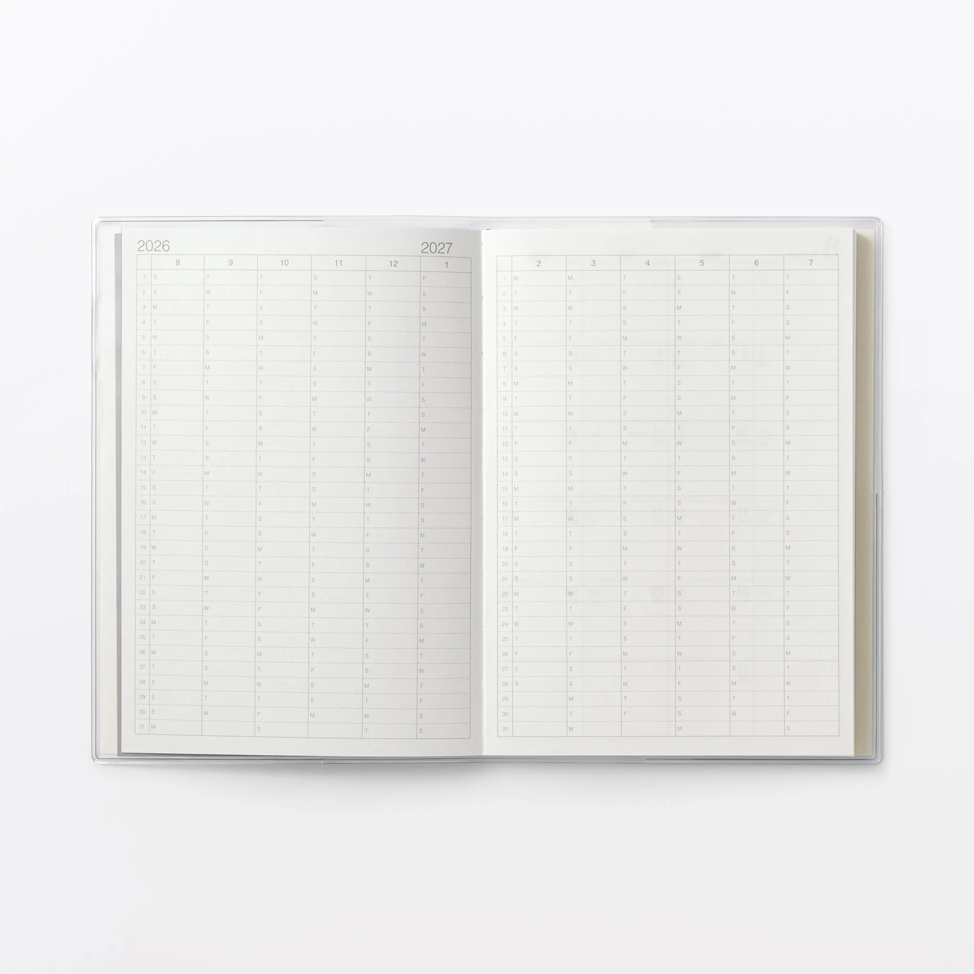 B6 Vertical Monthly/Weekly Planner From Aug. 2026 - Mon. Start - Image 5