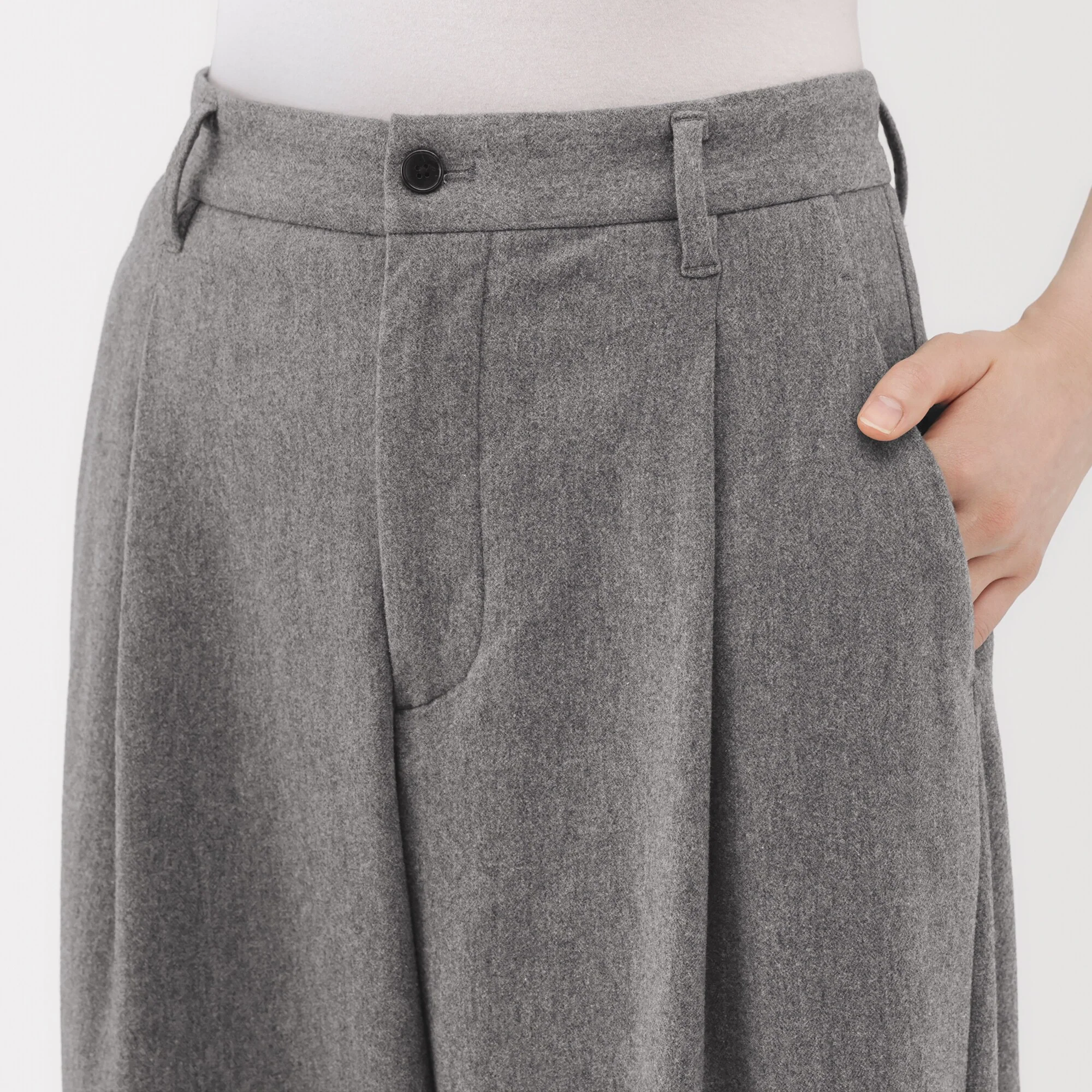Brushed Wide Pants - Image 37