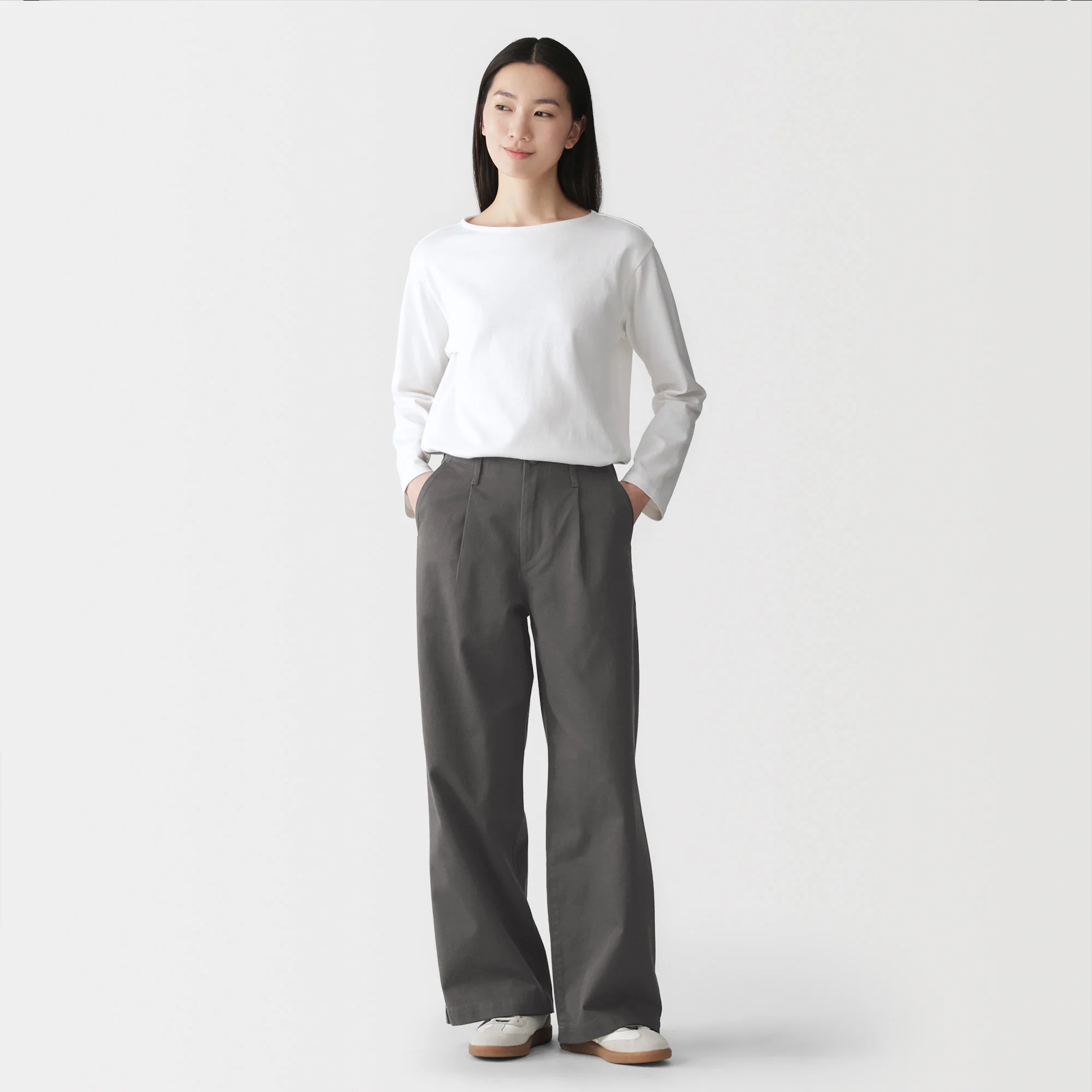 Chino Darted Wide Pants - Image 12