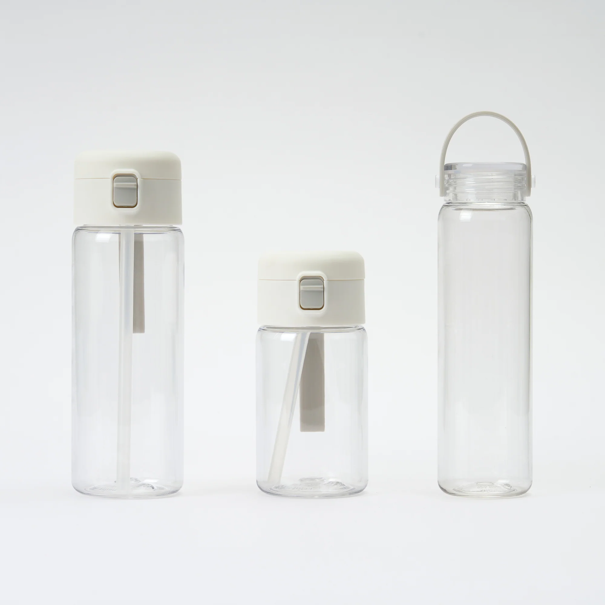 Clear Water Bottle with Straw (18.6 fl oz) - Image 11