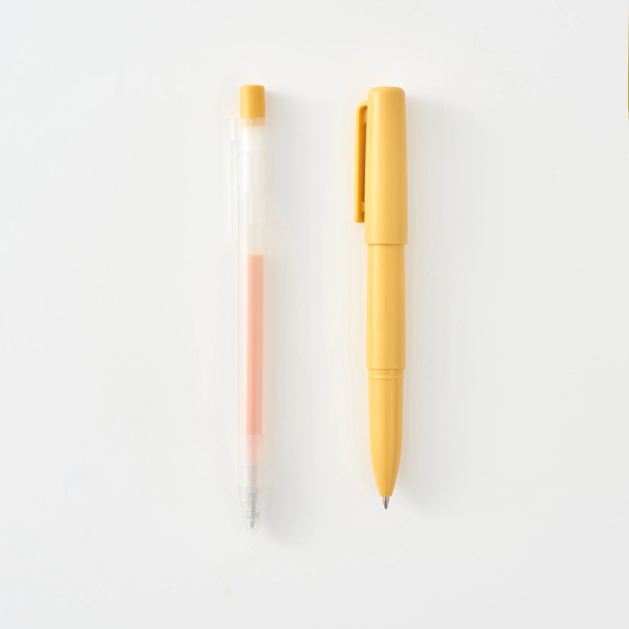 Compact Gel Ink Ballpoint Pen Cap Type 0.5mm - Orange - Image 6