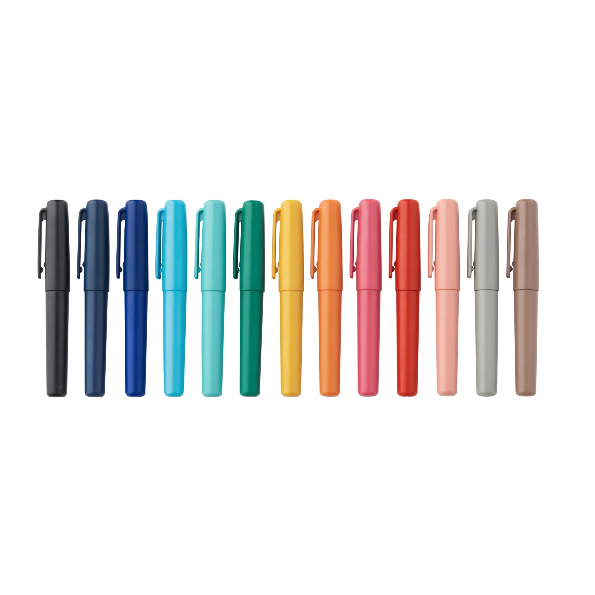 Compact Gel Ink Ballpoint Pen Cap Type 0.5mm - Orange - Image 7