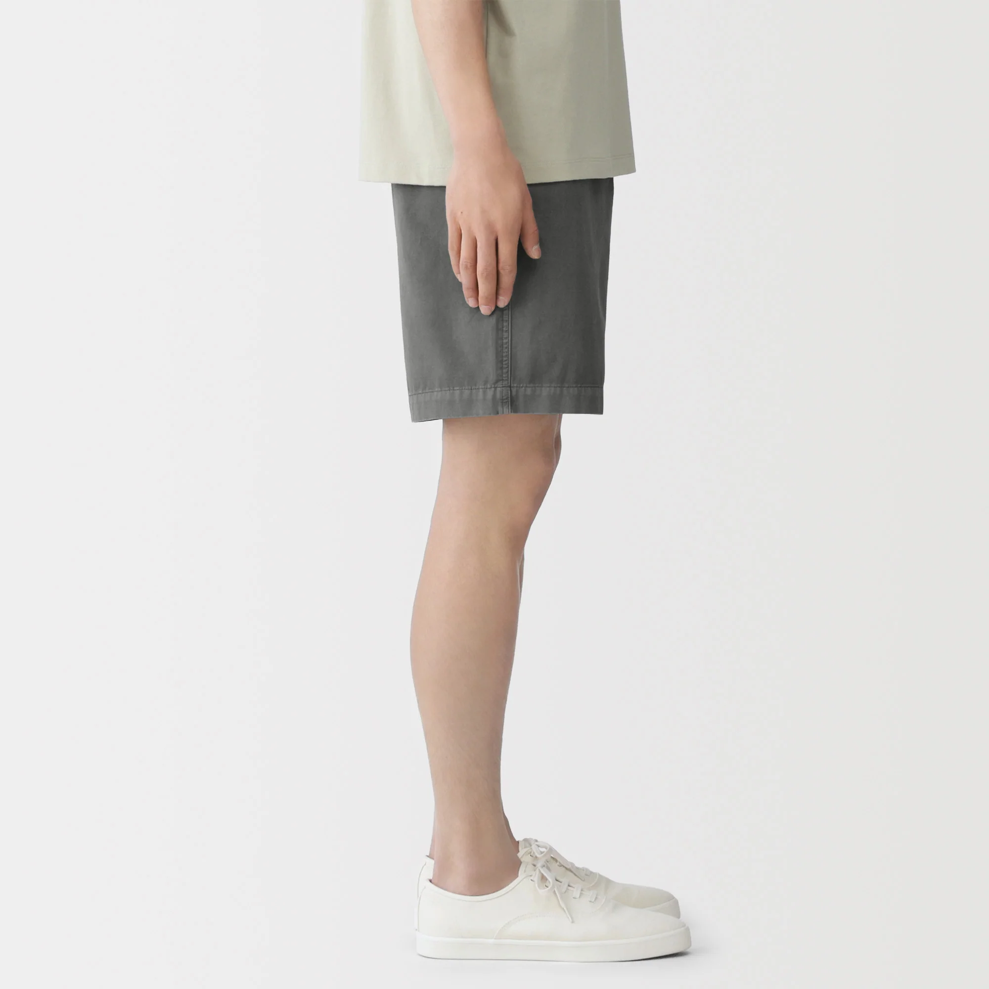 Cotton Garment-Dyed Shorts - Image 4