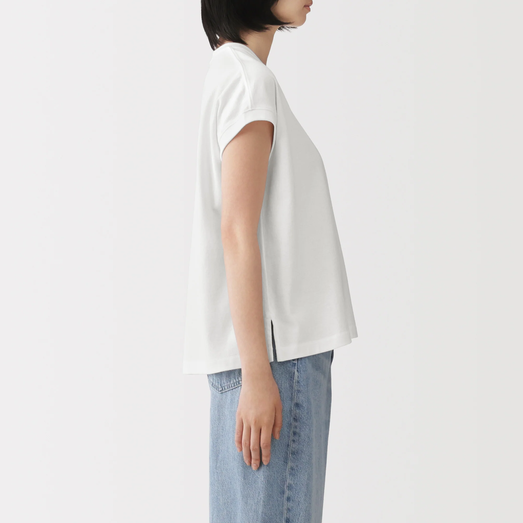 Cotton Jersey French Sleeve T-Shirt - Image 22