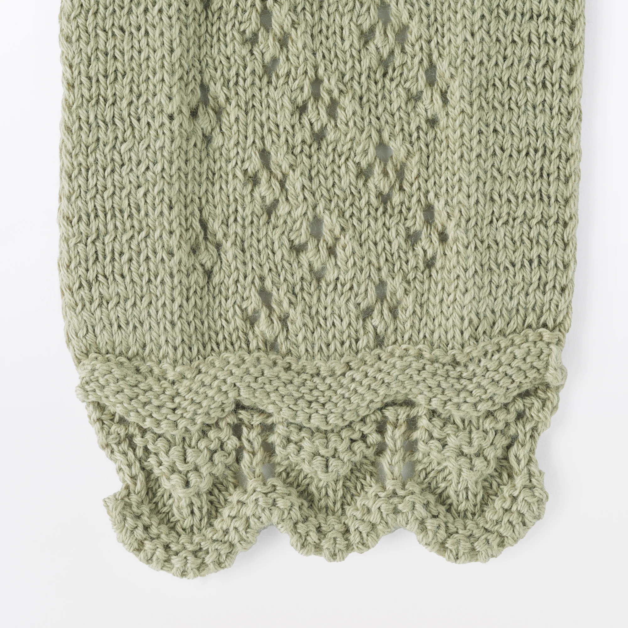 Cotton Openwork Slim Scarf - Image 10