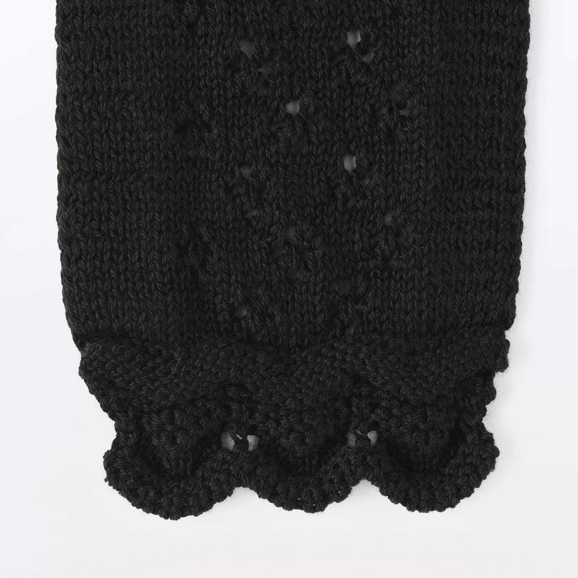 Cotton Openwork Slim Scarf - Image 4