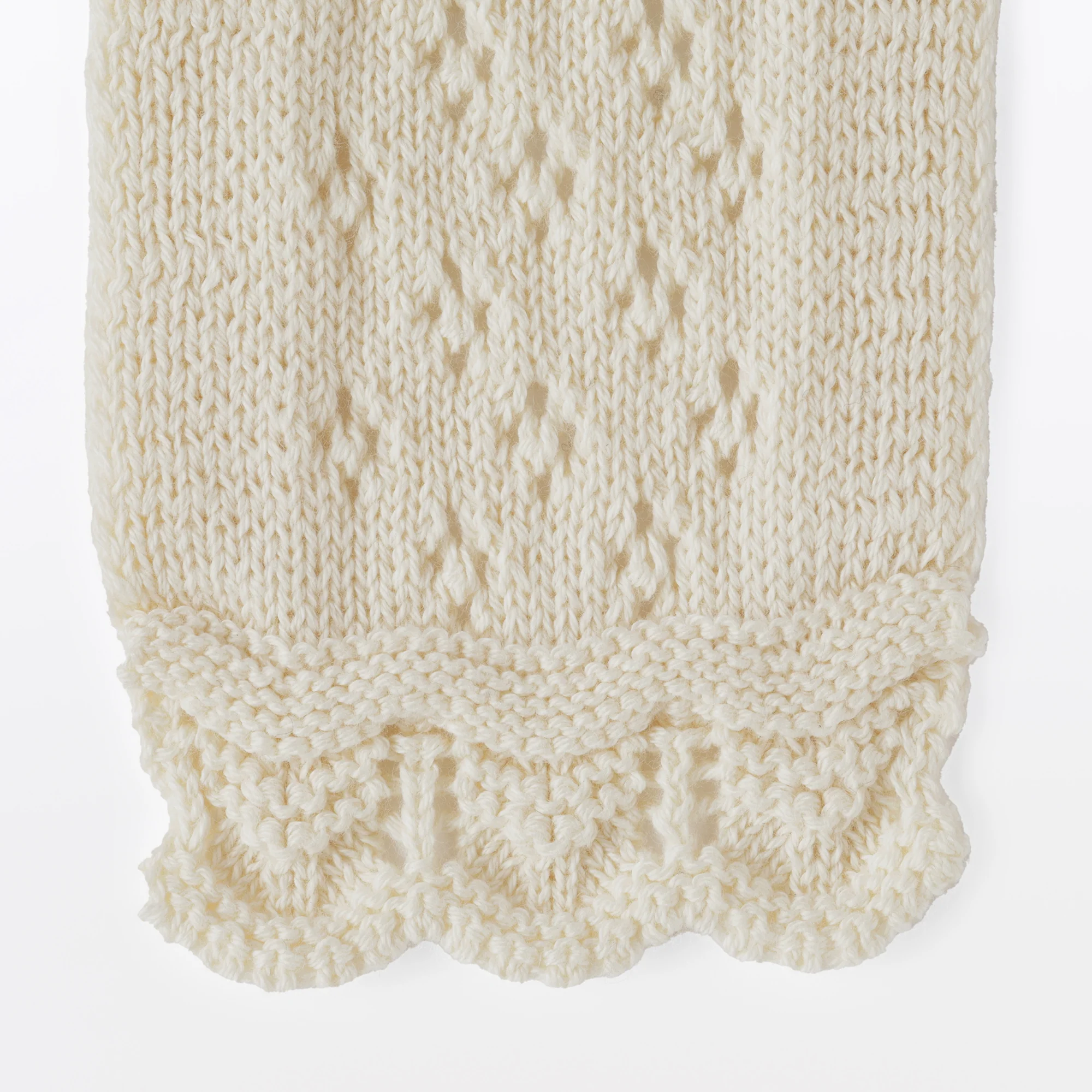 Cotton Openwork Slim Scarf - Image 7