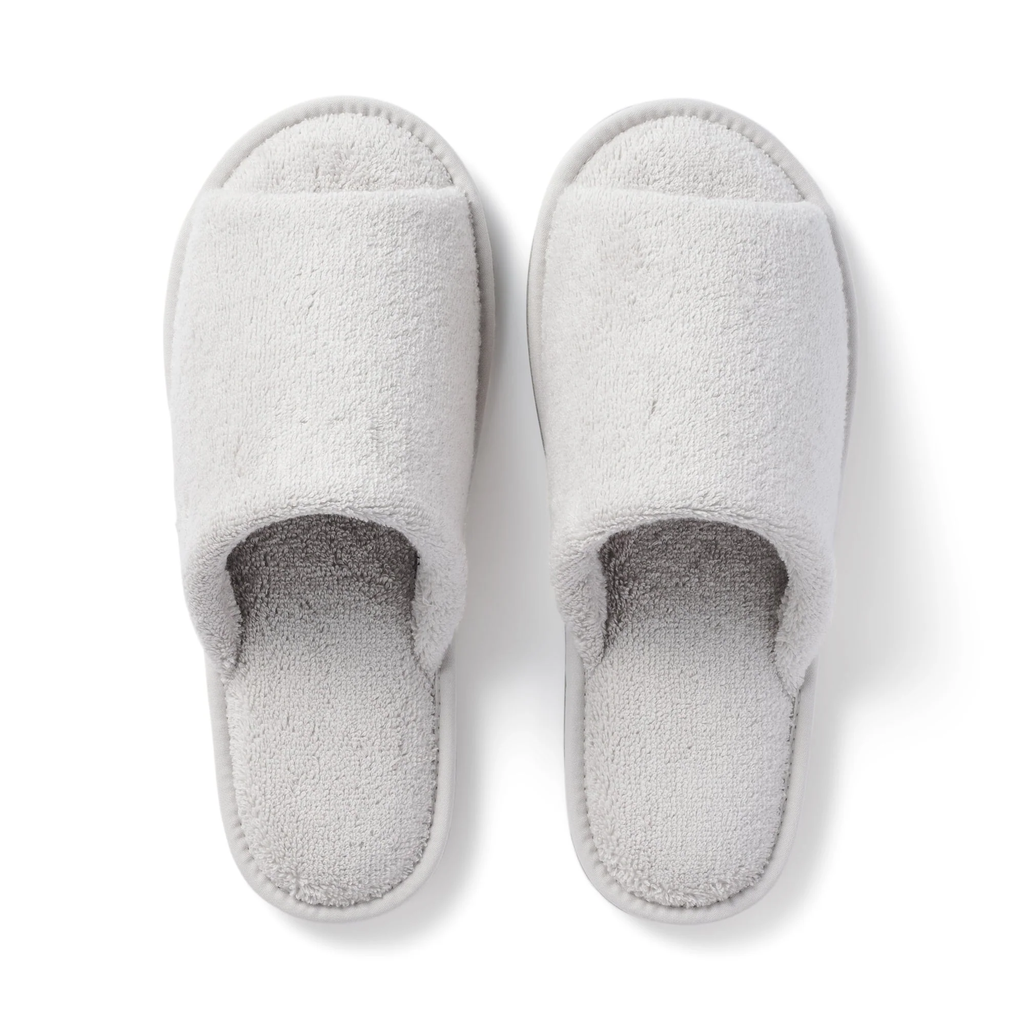 Cotton Pile Open Toe Slippers