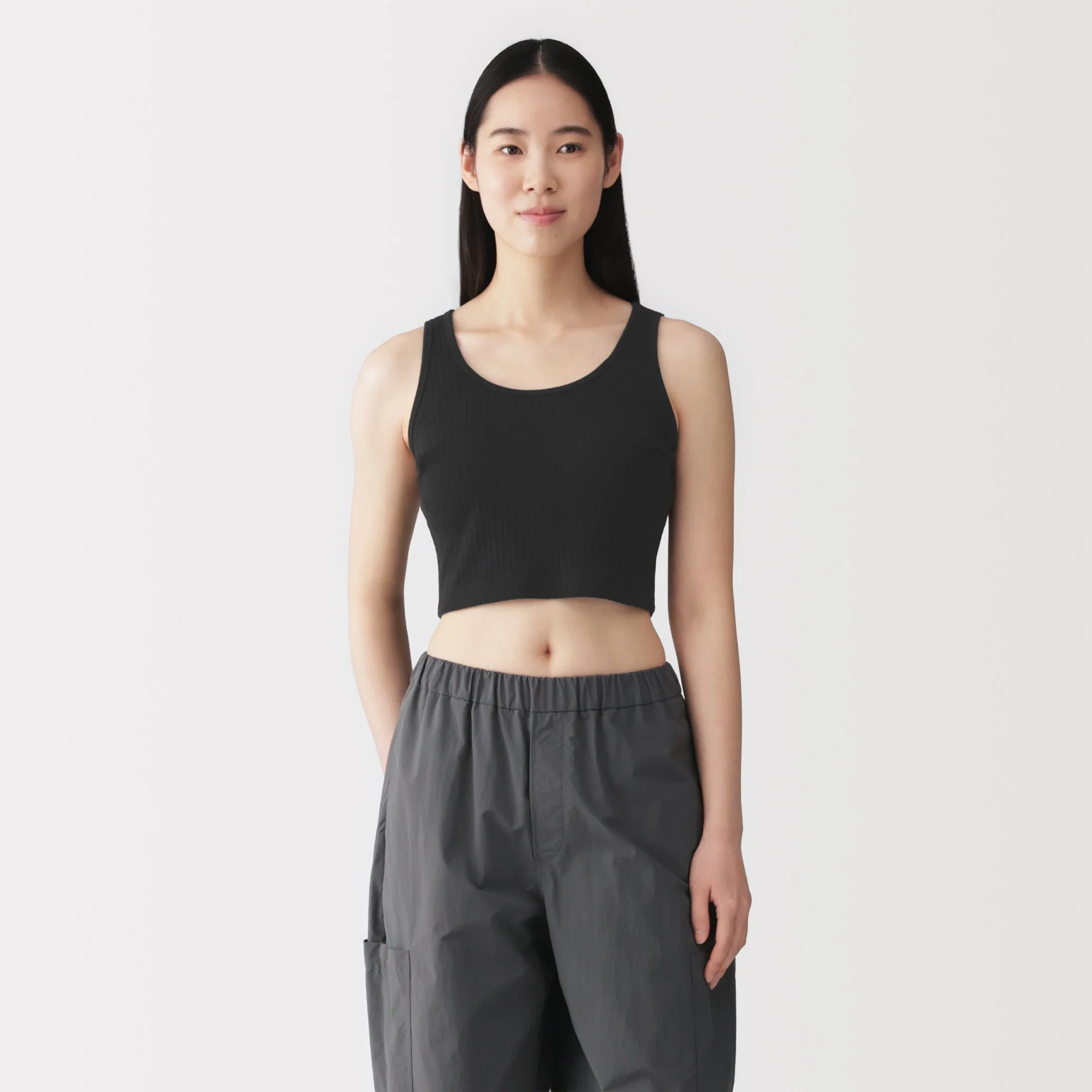 Cotton Rib Bra Tank Top