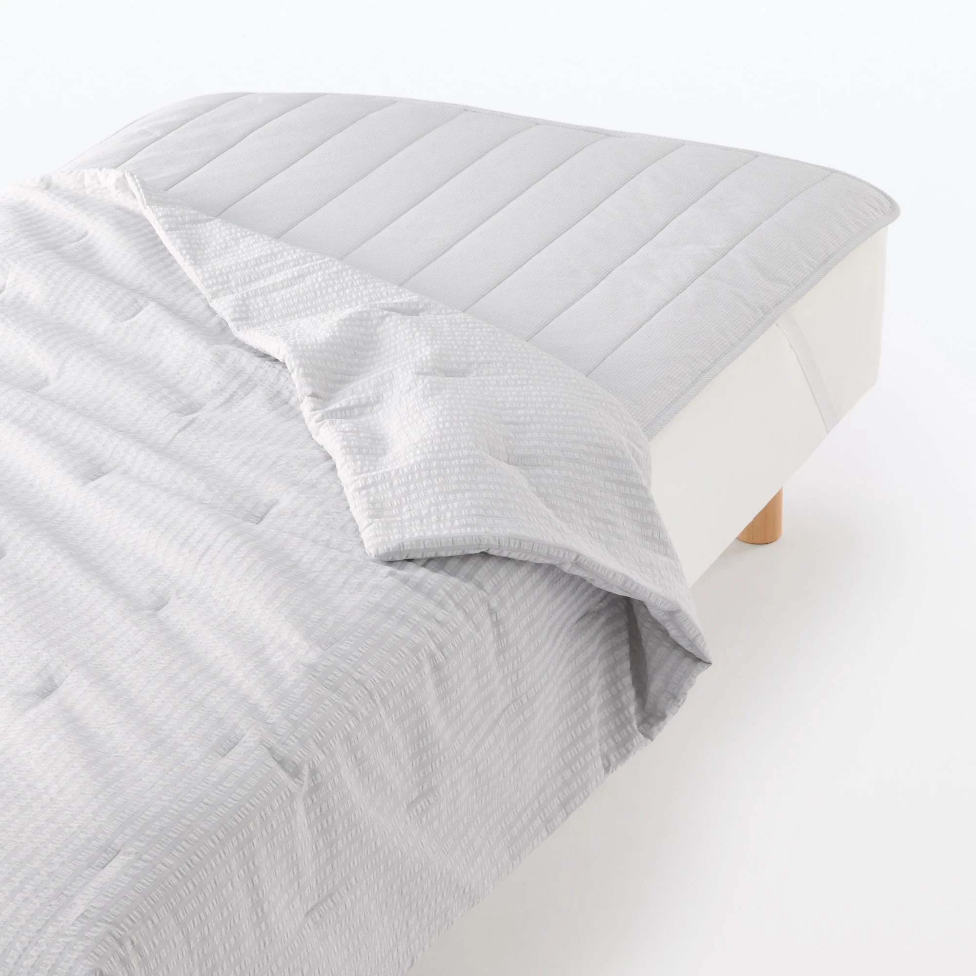 Cotton Seersucker Quilted Pad - King - Image 3