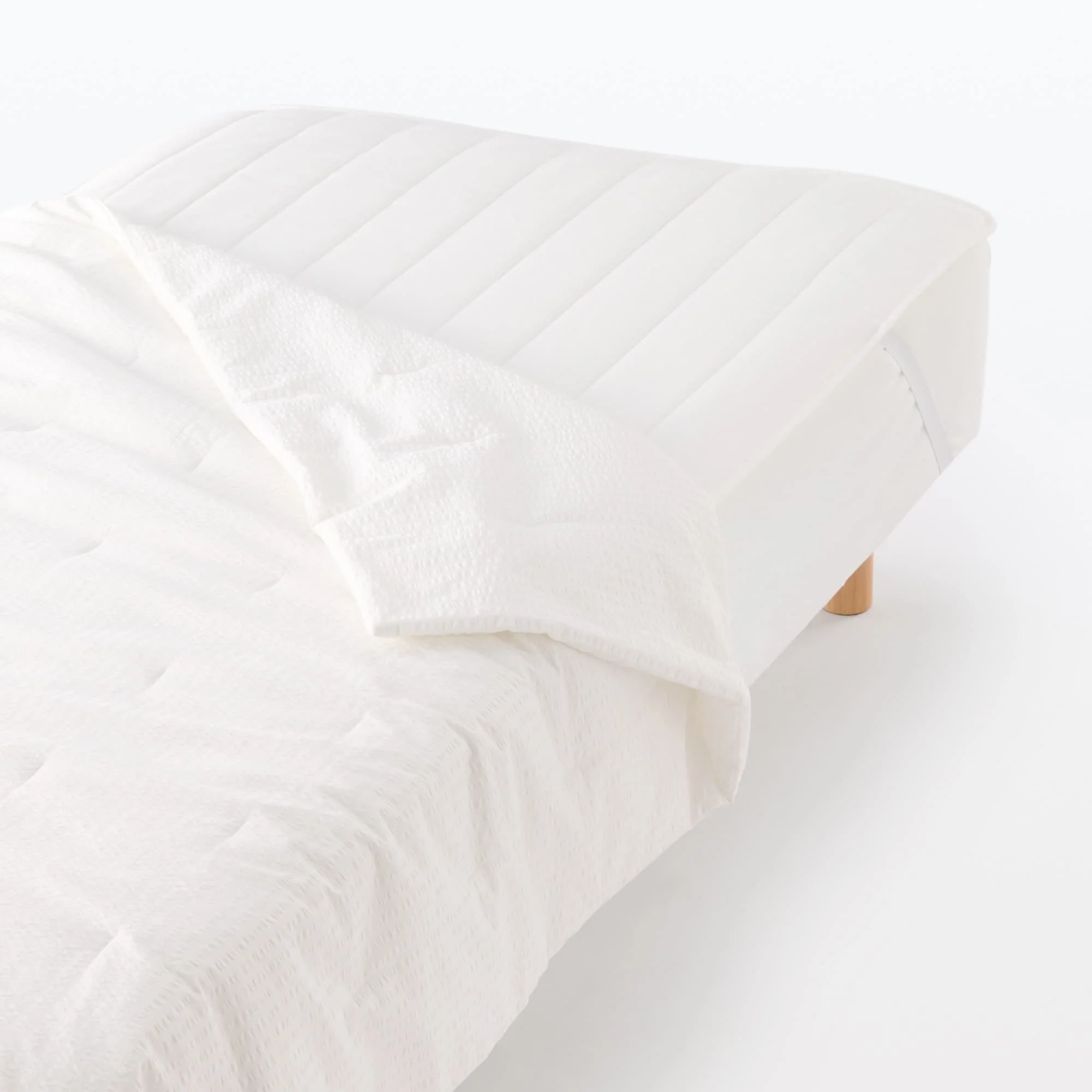 Cotton Seersucker Quilted Pad - King - Image 7