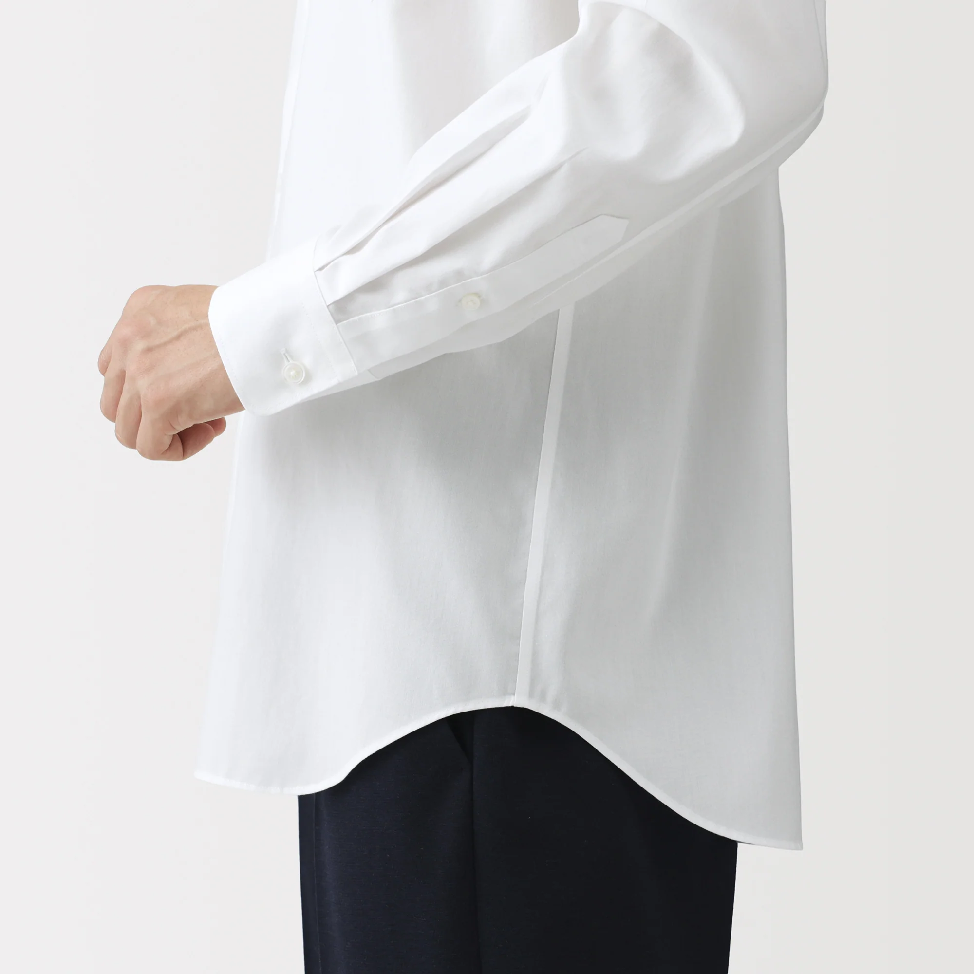 Cotton Semi-Spread Collar Shirt - Image 35