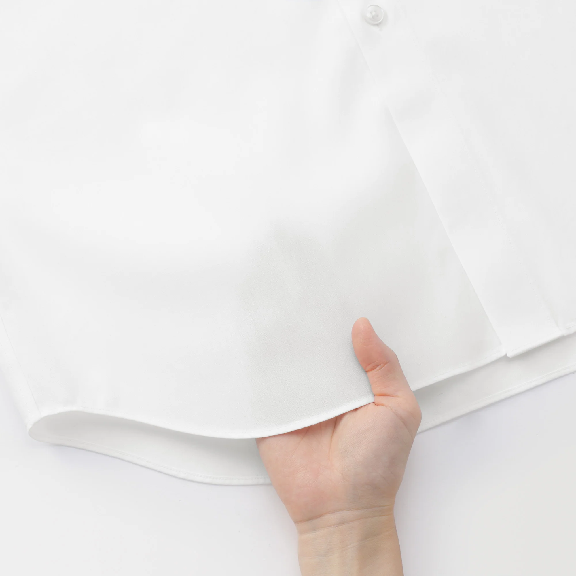 Cotton Semi-Spread Collar Shirt - Image 37