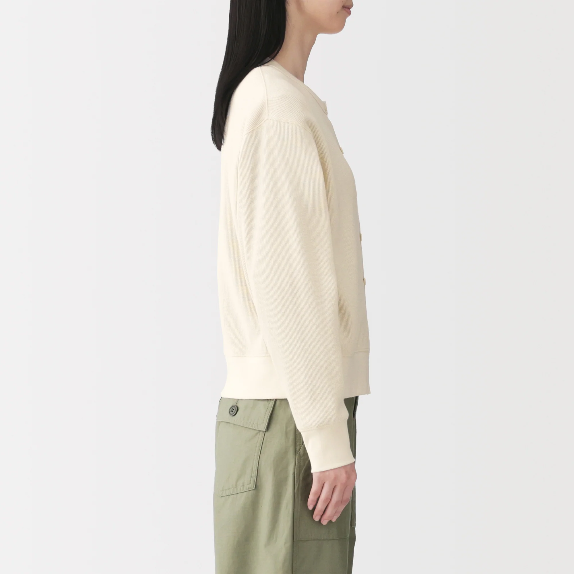 Cotton Waffle Cardigan - Image 26