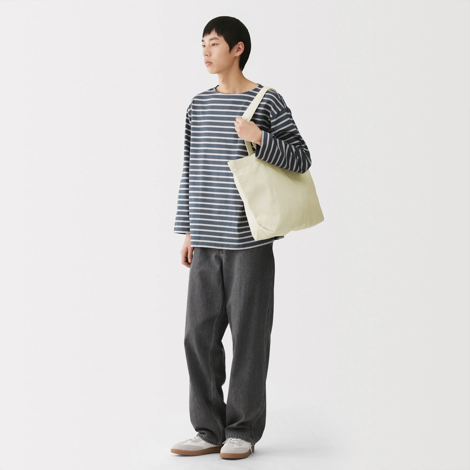 Cotton Wide Tote Bag - Image 5