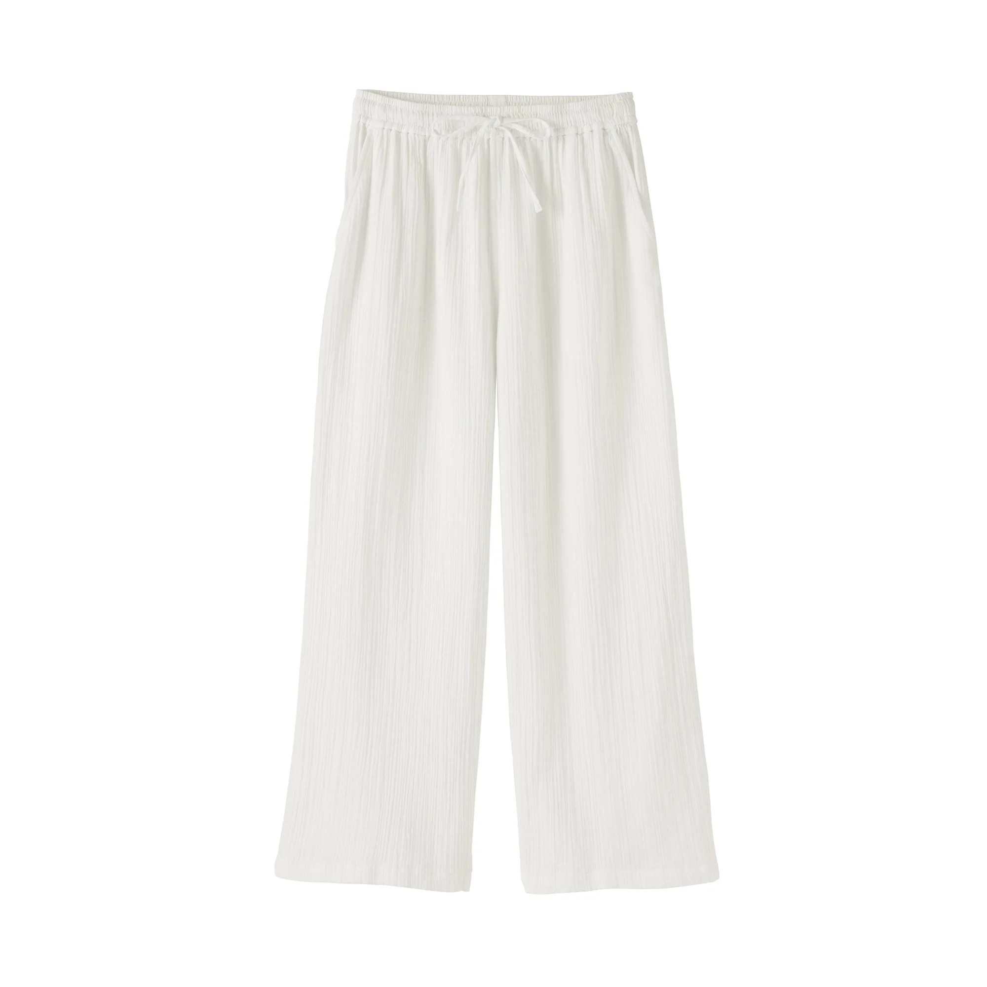 Crinkle Gauze Long Pants - Image 2