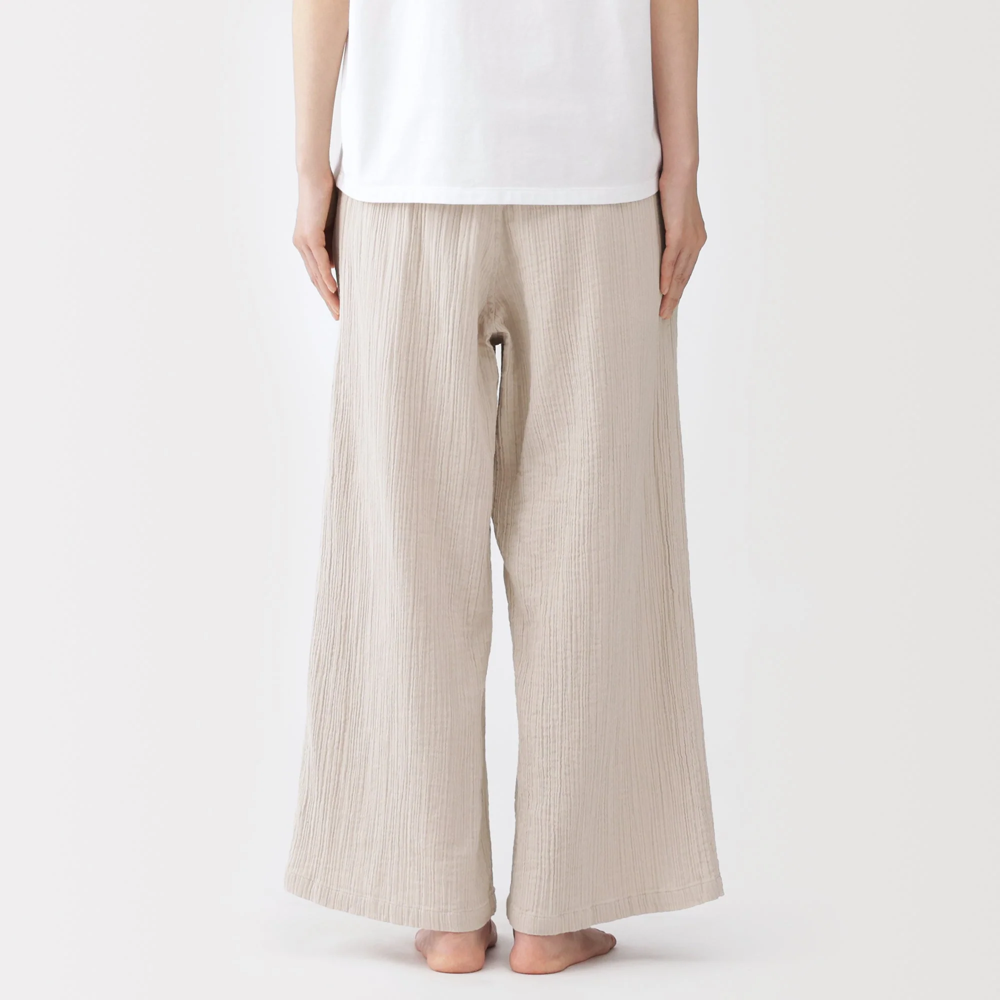 Crinkle Gauze Long Pants - Image 6