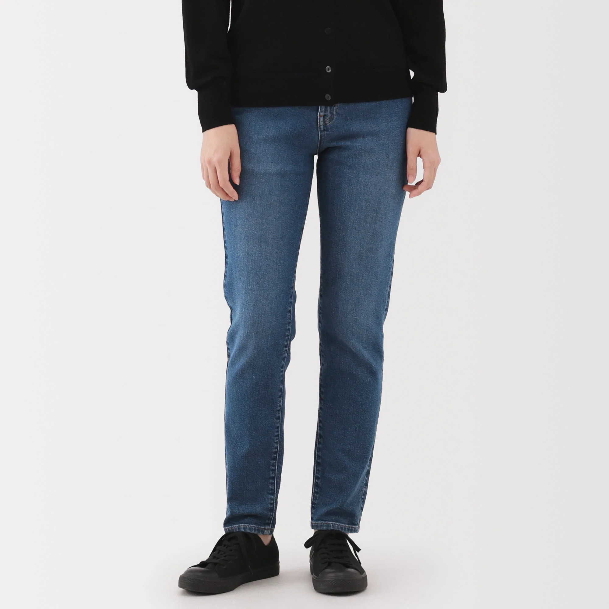 Denim Slim Straight Pants - Image 3