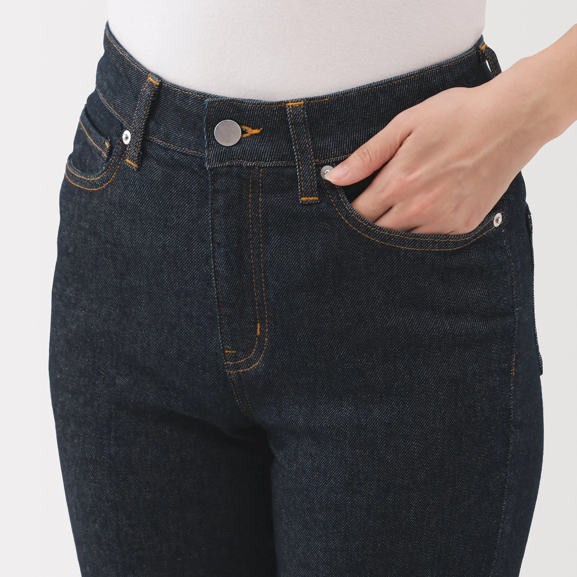 Denim Slim Straight Pants - Image 7