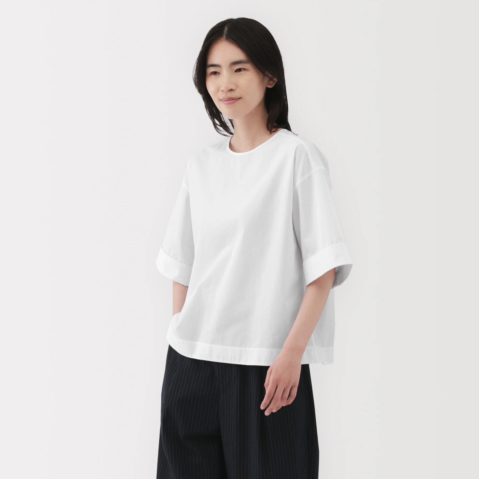 Broadcloth Half Sleeve Blouse - Image 3