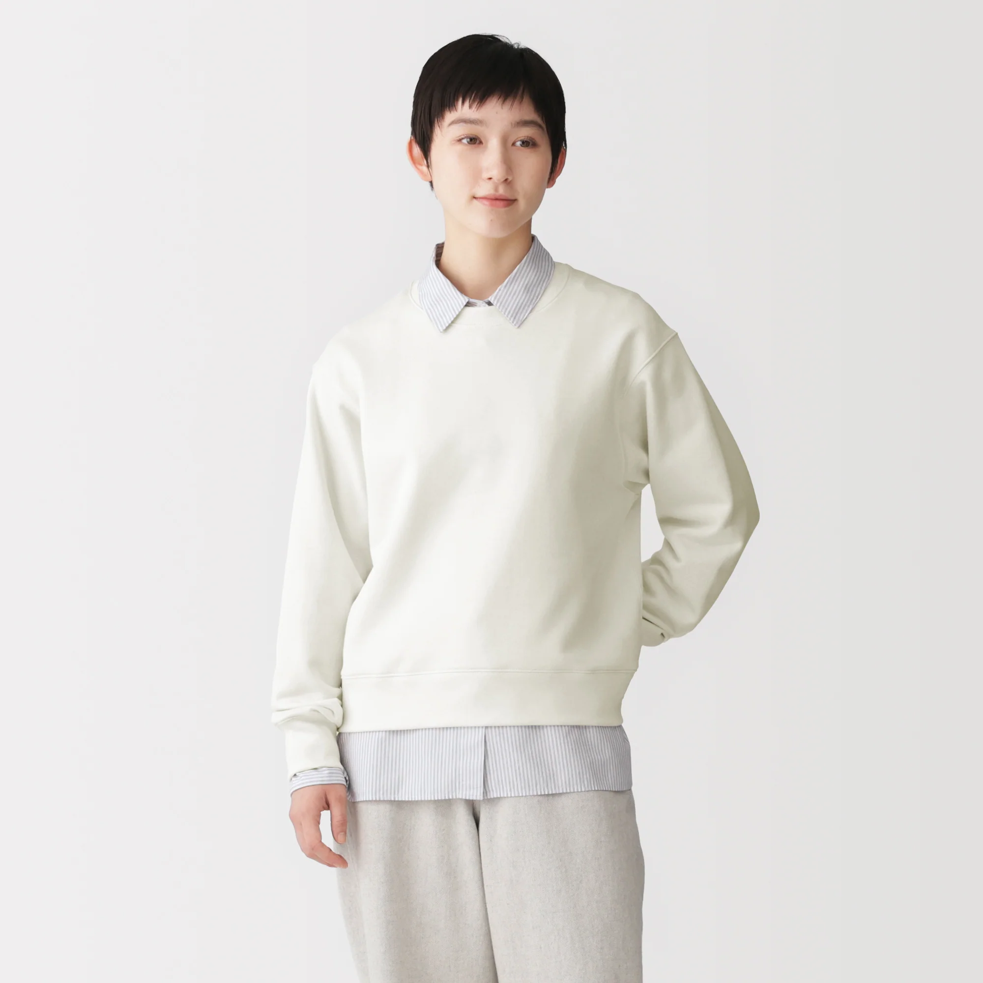 French Terry Pullover Sweatshirt