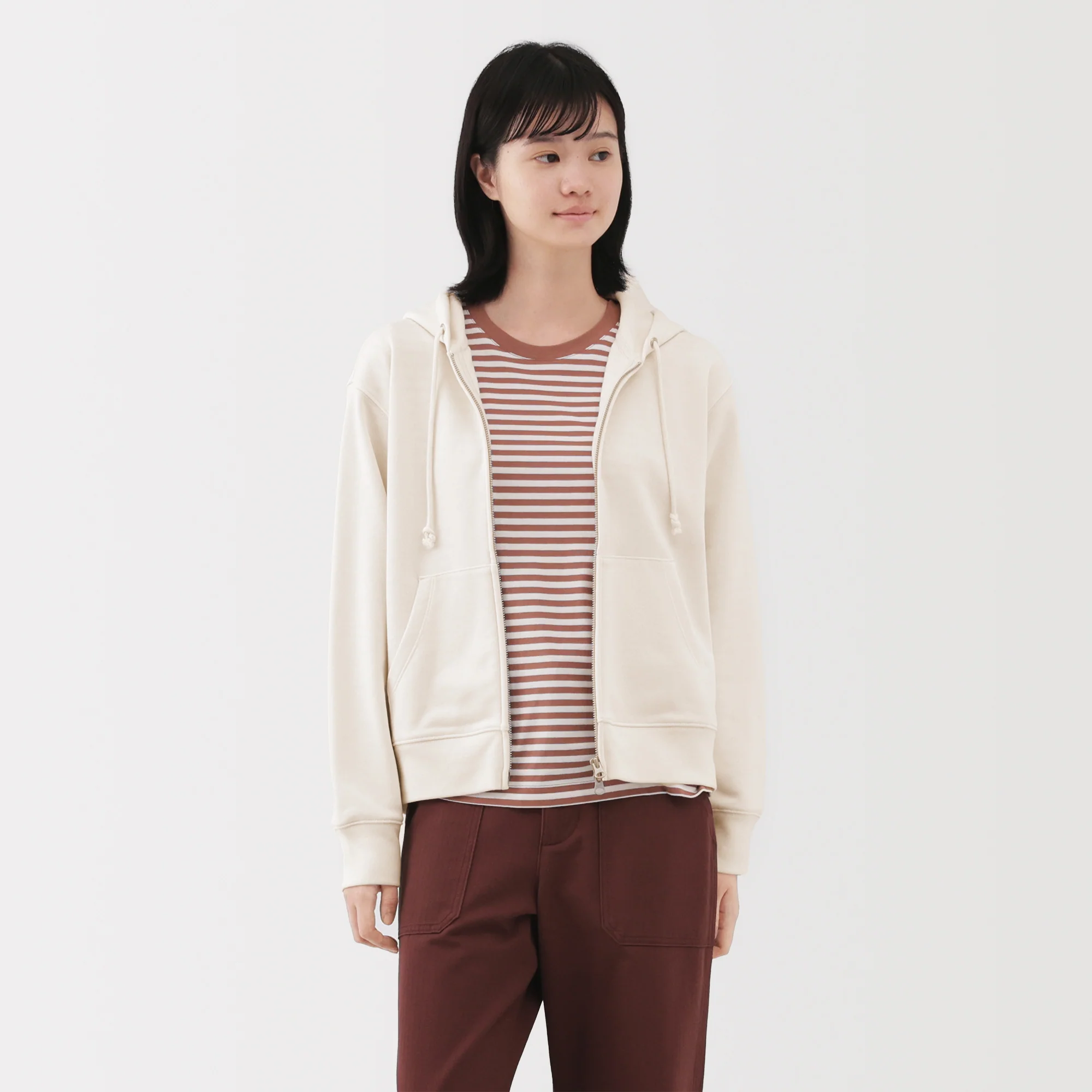 French Terry Zip-Up Hoodie