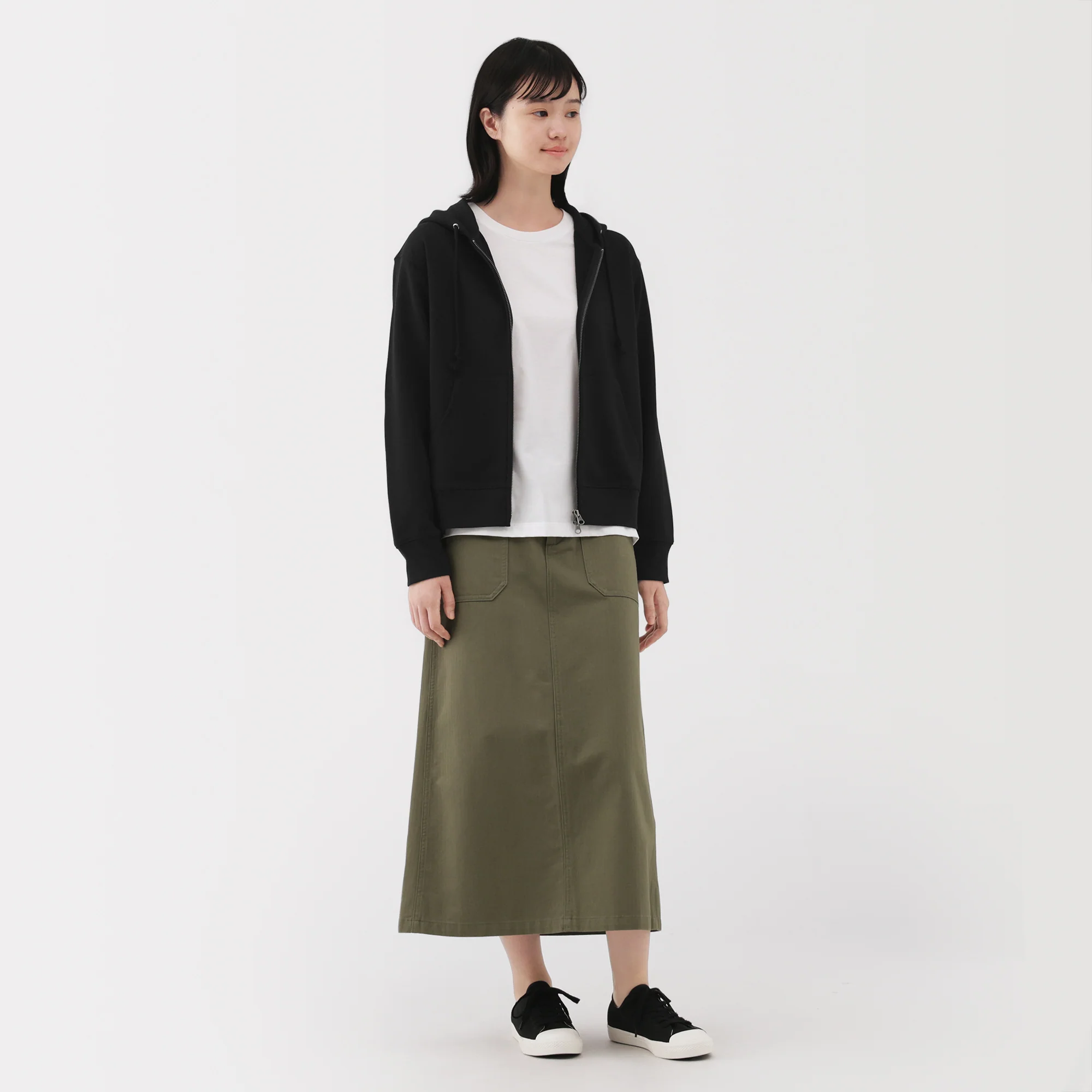 French Terry Zip-Up Hoodie - Image 34