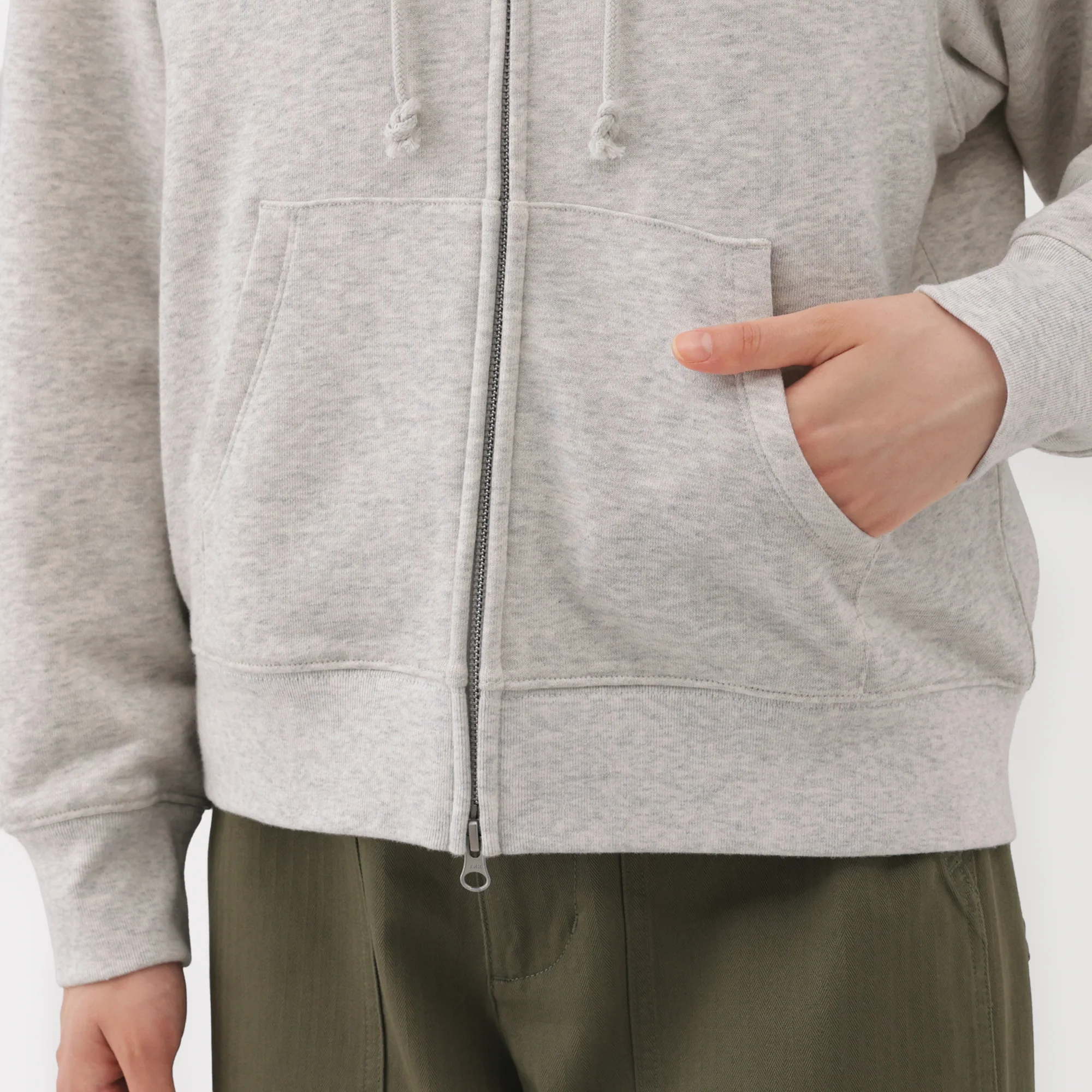 French Terry Zip-Up Hoodie - Image 38