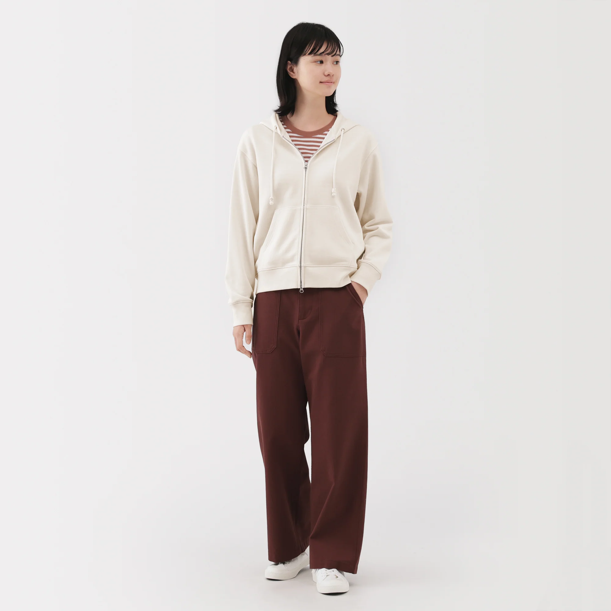 French Terry Zip-Up Hoodie - Image 4