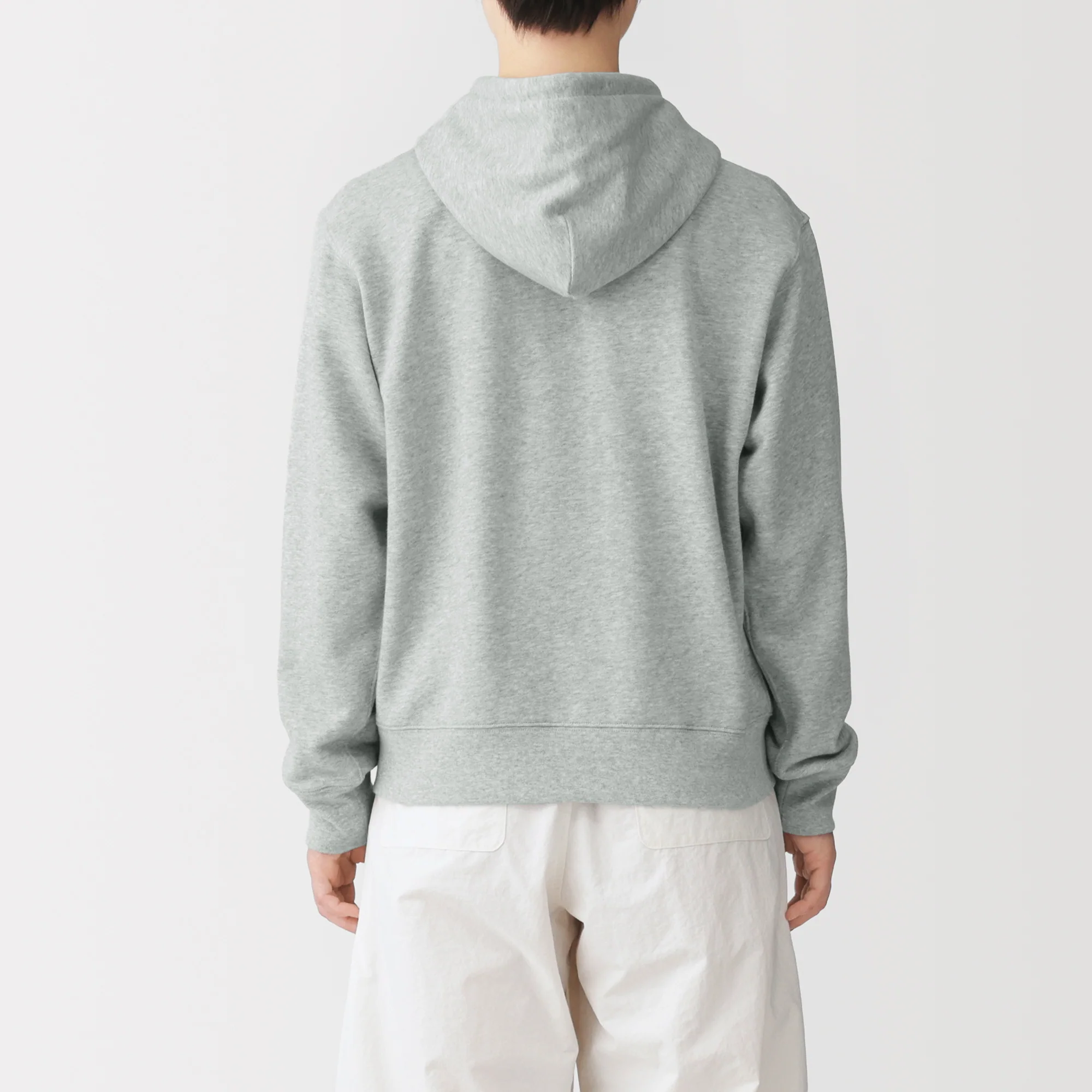 French Terry Two-Way Zip Hoodie - Image 7