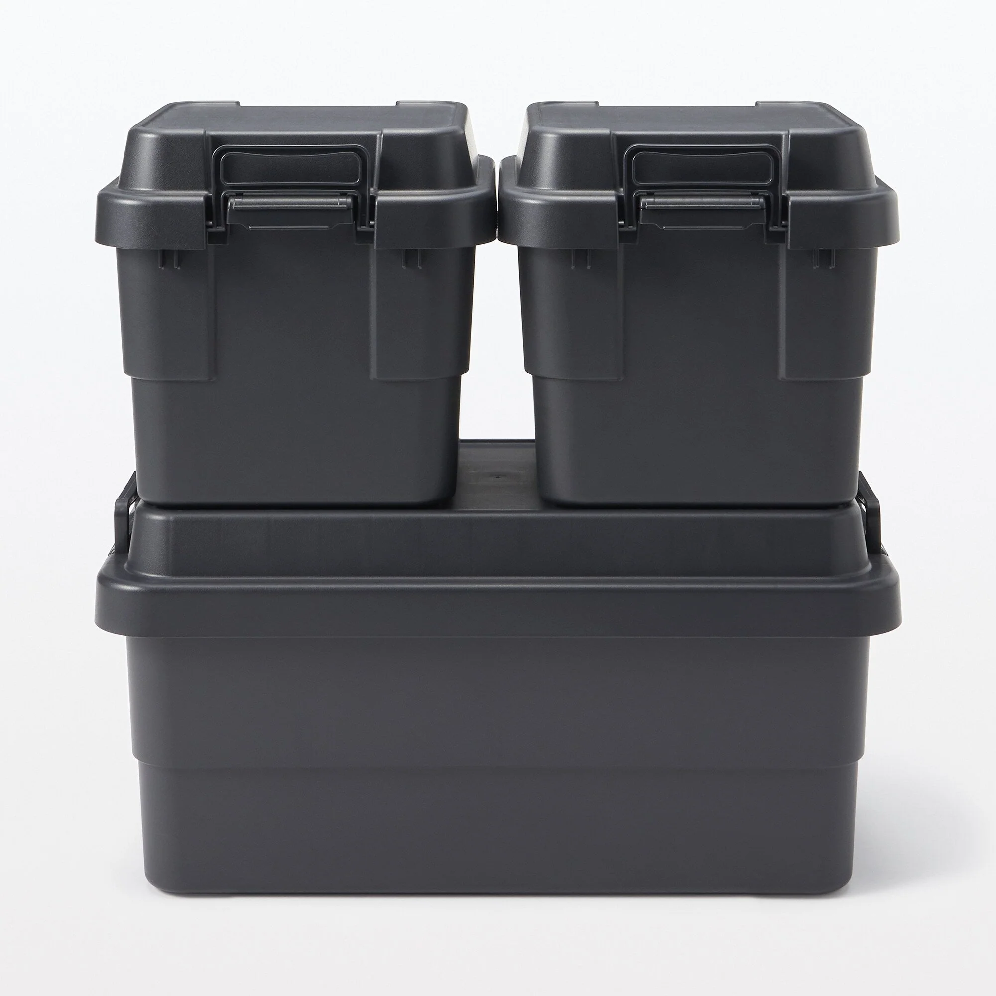 Heavy Duty Polypropylene Storage Box - Dark Gray - Extra Large 18.5 gal - Image 8