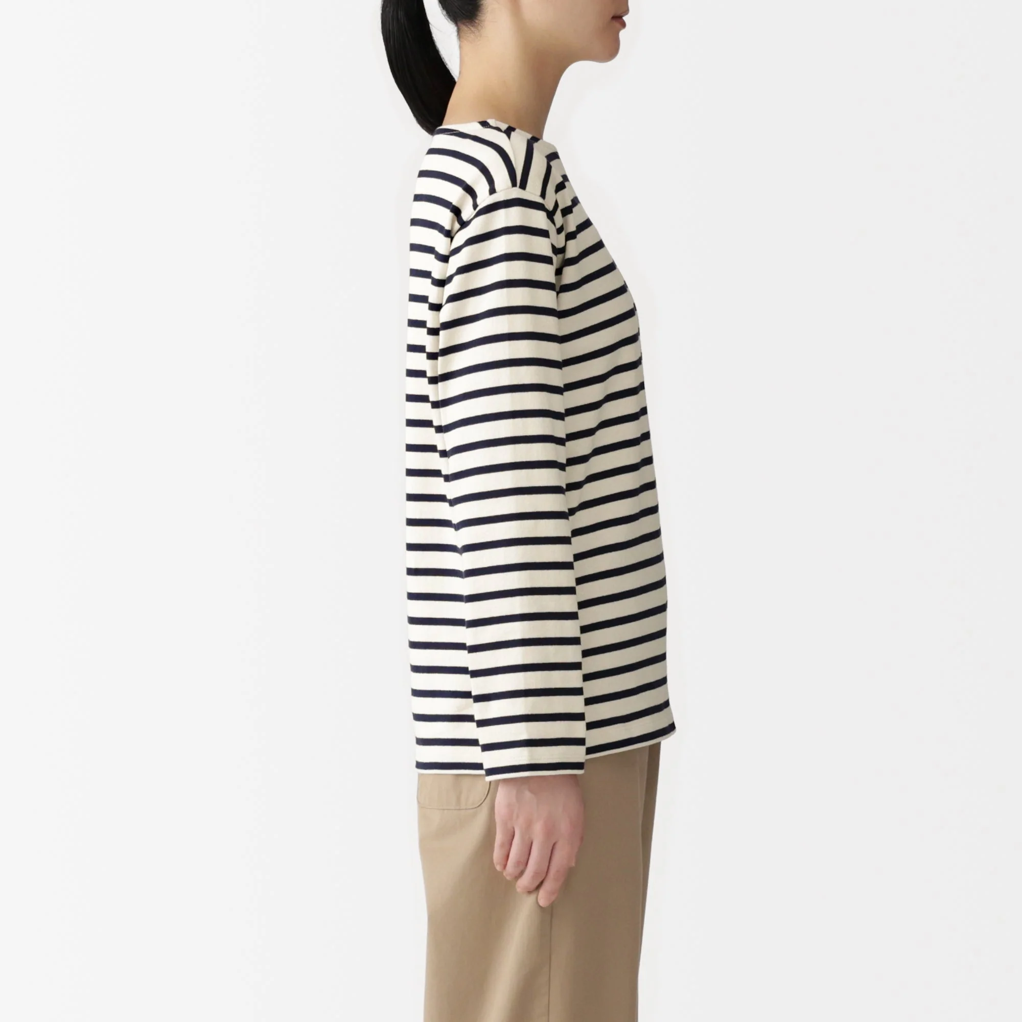 Heavyweight Cotton Boatneck T-Shirt - Image 23