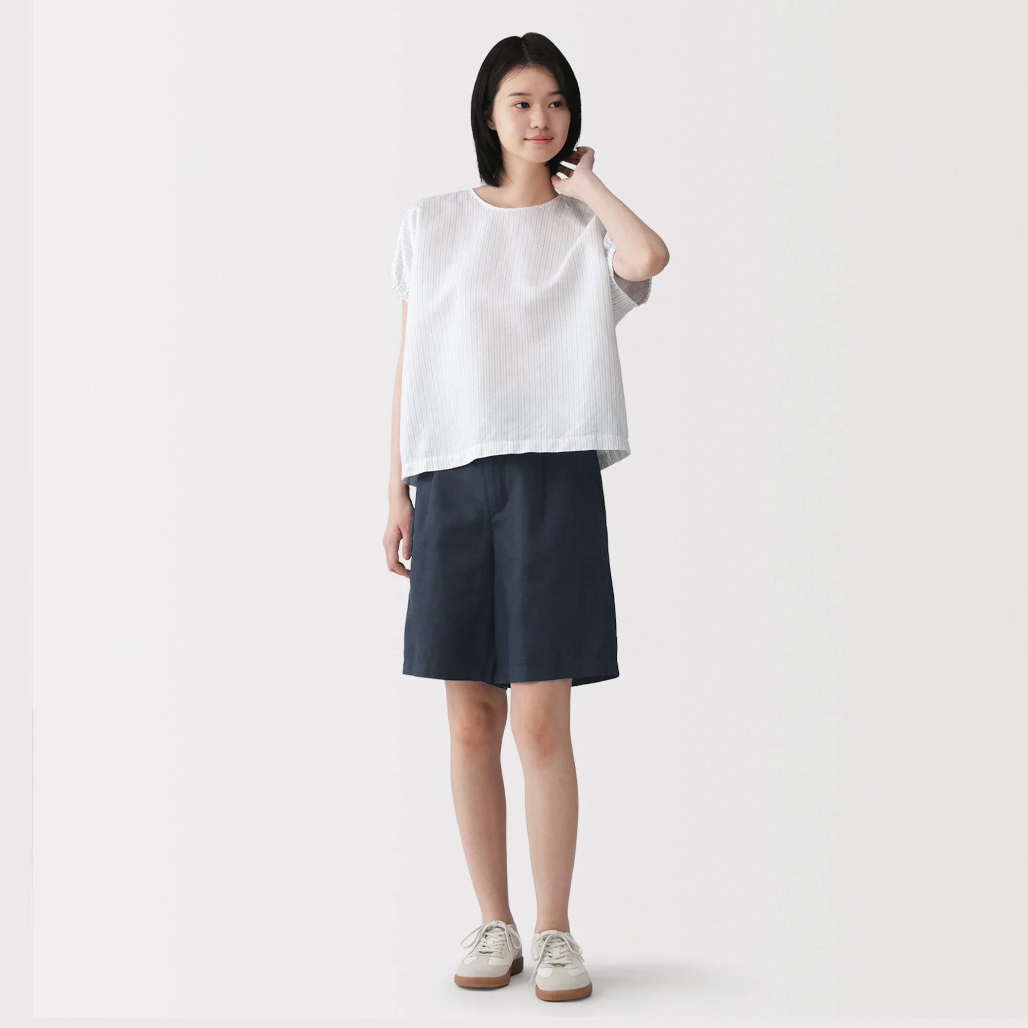 Hemp Blend Twill Shorts - Image 3