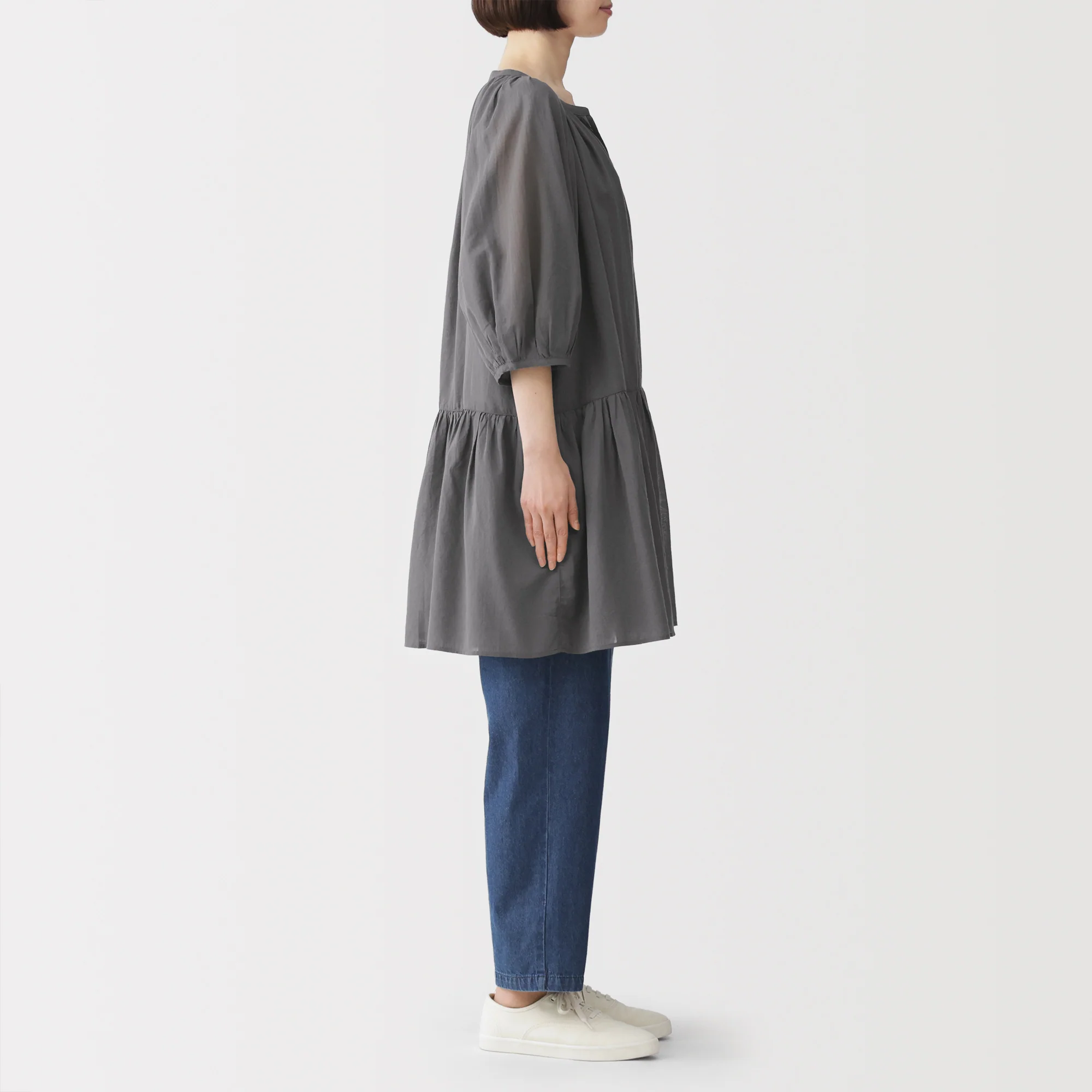 High-Twist Cotton Sheer Dress - Image 12