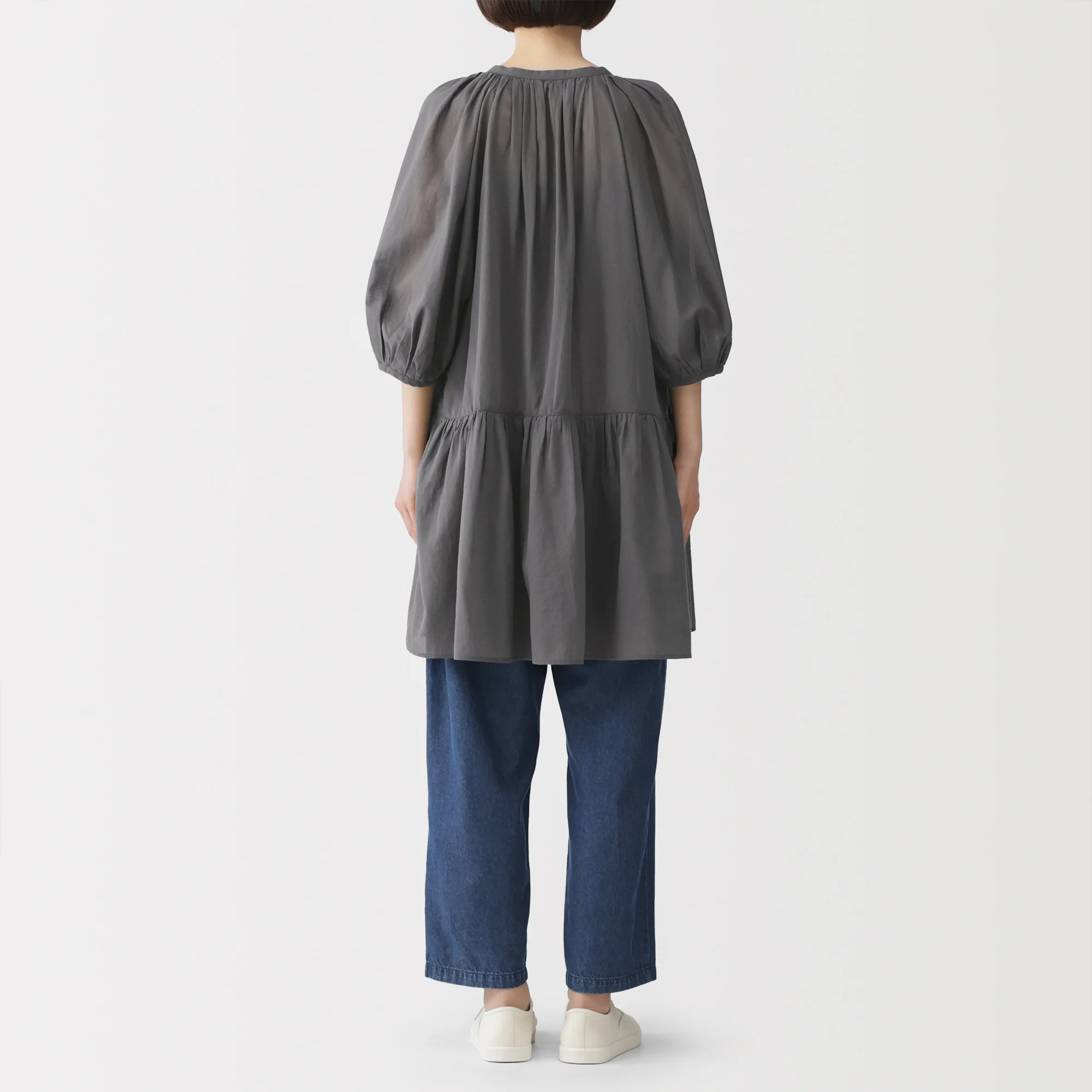 High-Twist Cotton Sheer Dress - Image 21