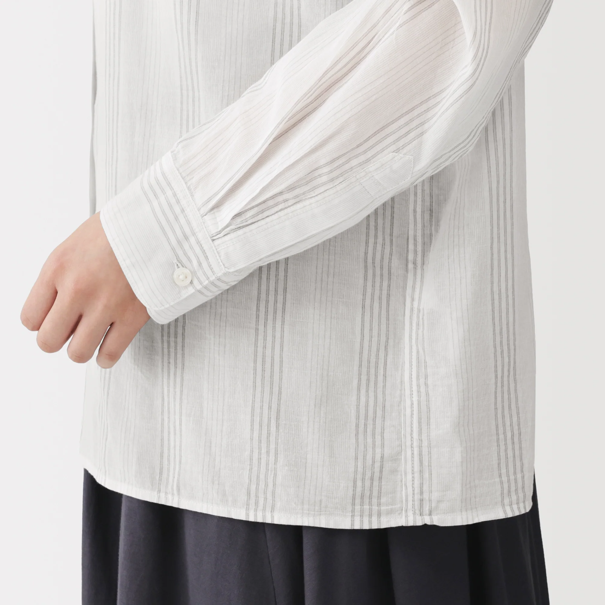 High-Twist Cotton Sheer Shirt - Image 24