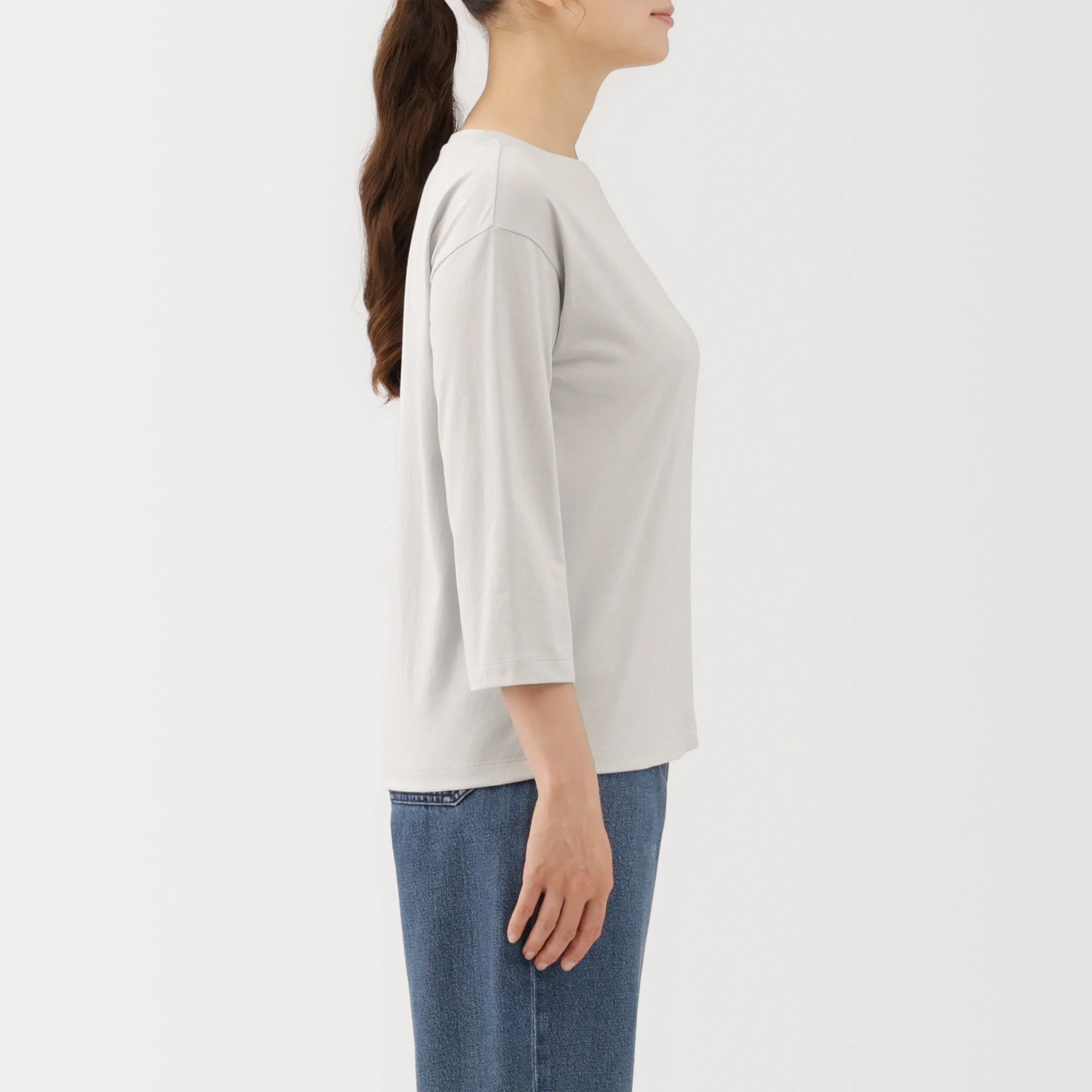 Jersey Boat Neck T-Shirt - Image 21