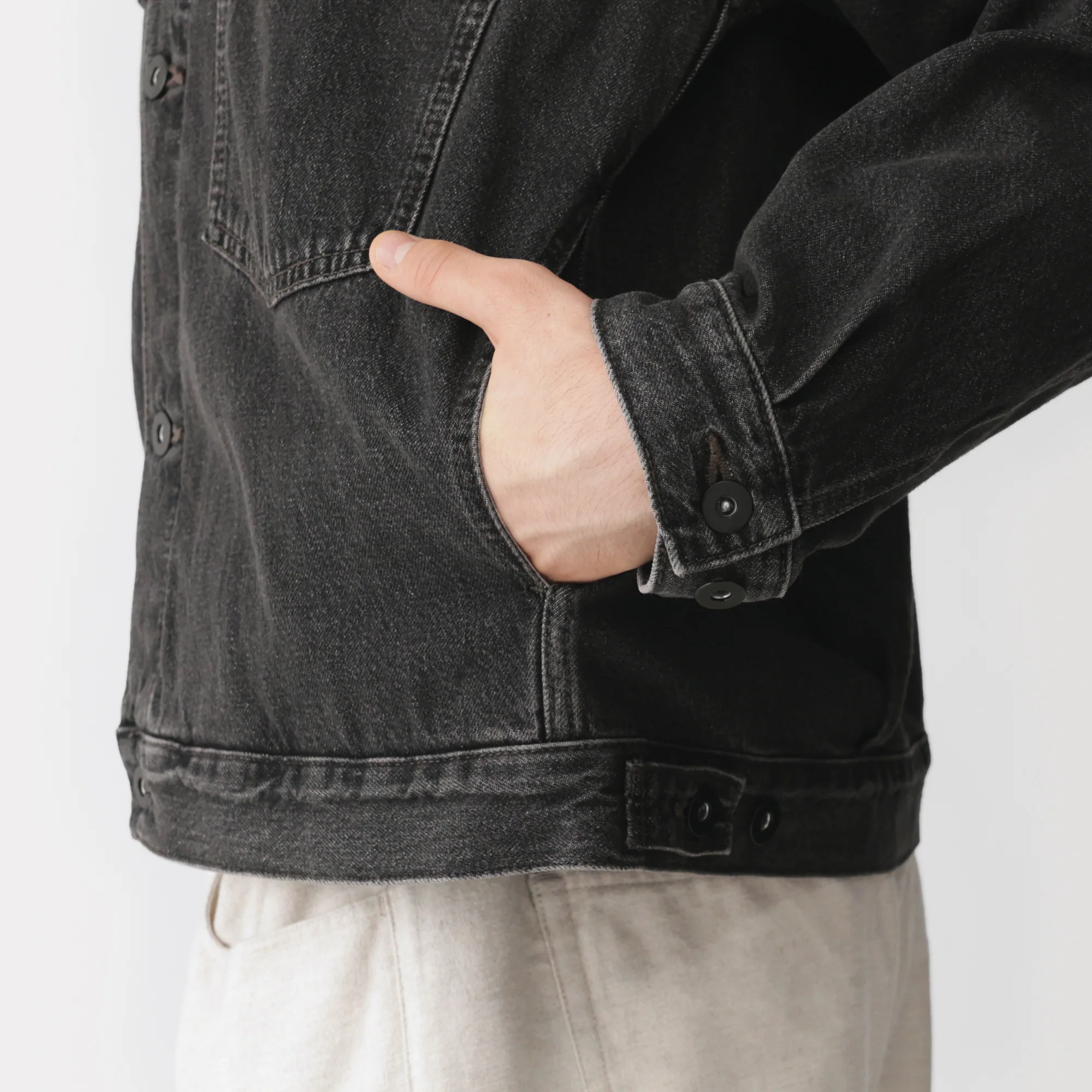 Kapok Blend Denim Jacket - Image 17