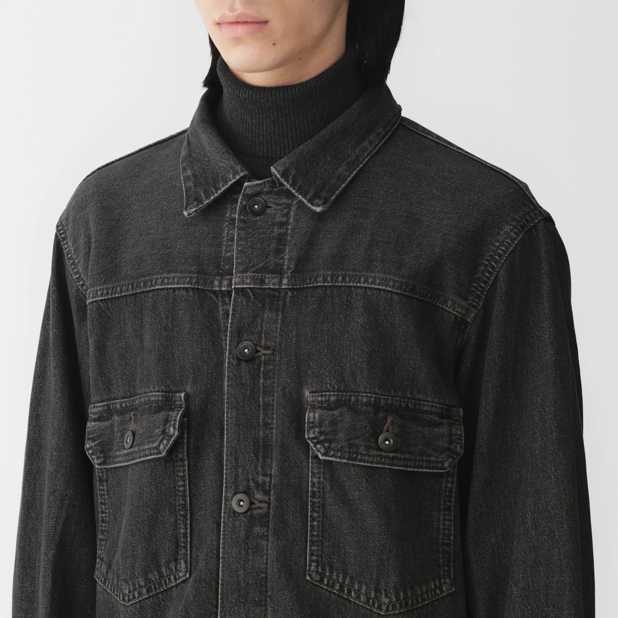 Kapok Blend Denim Jacket - Image 7