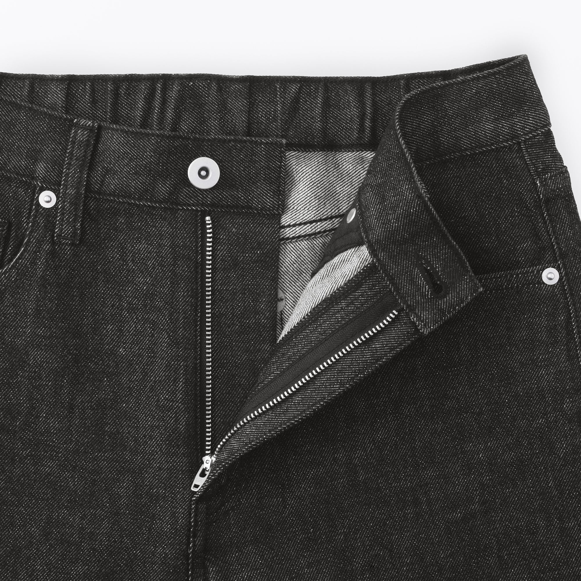 Kapok Blend Denim Straight Trousers - Image 9