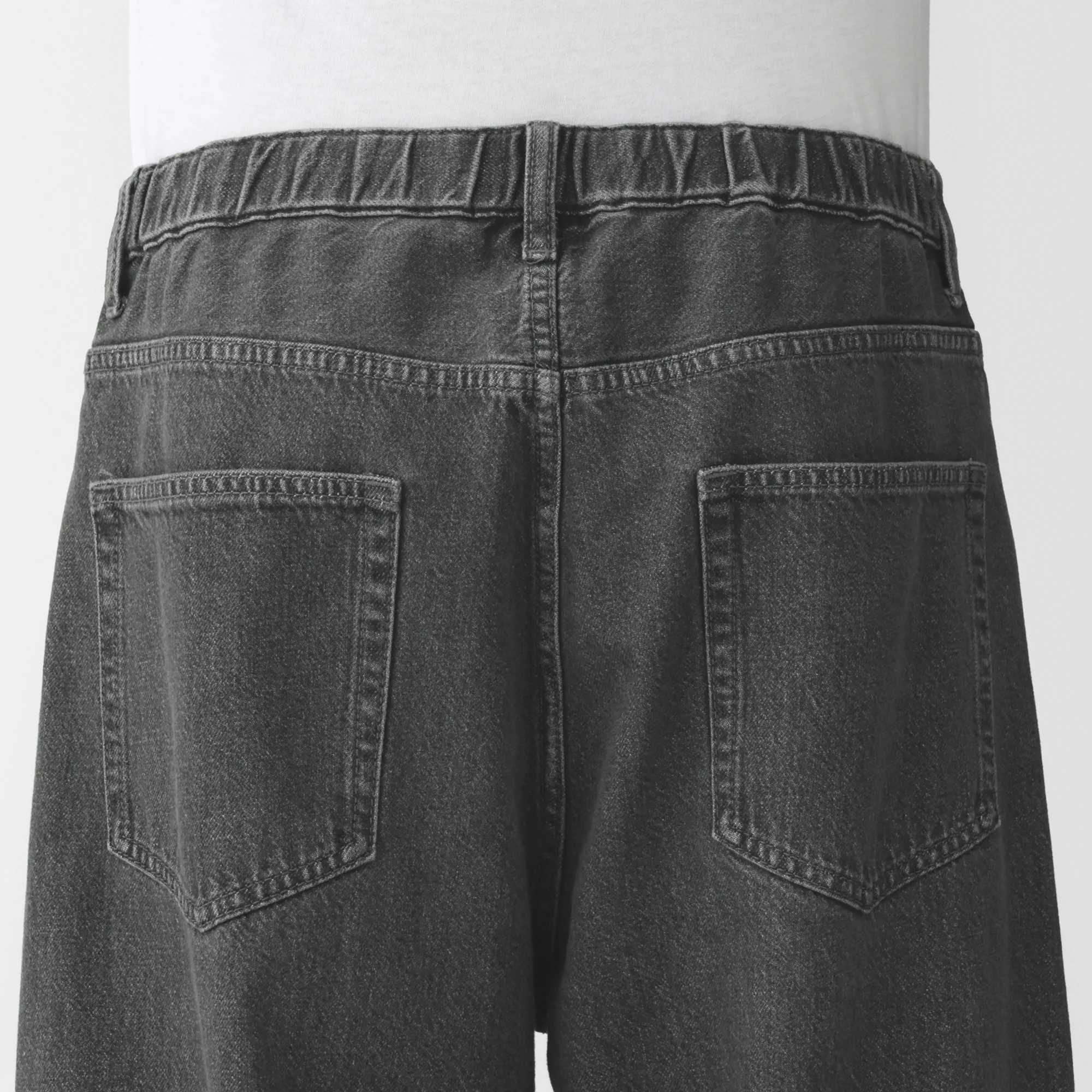 Kapok Blend Denim Wide Pants - Image 15