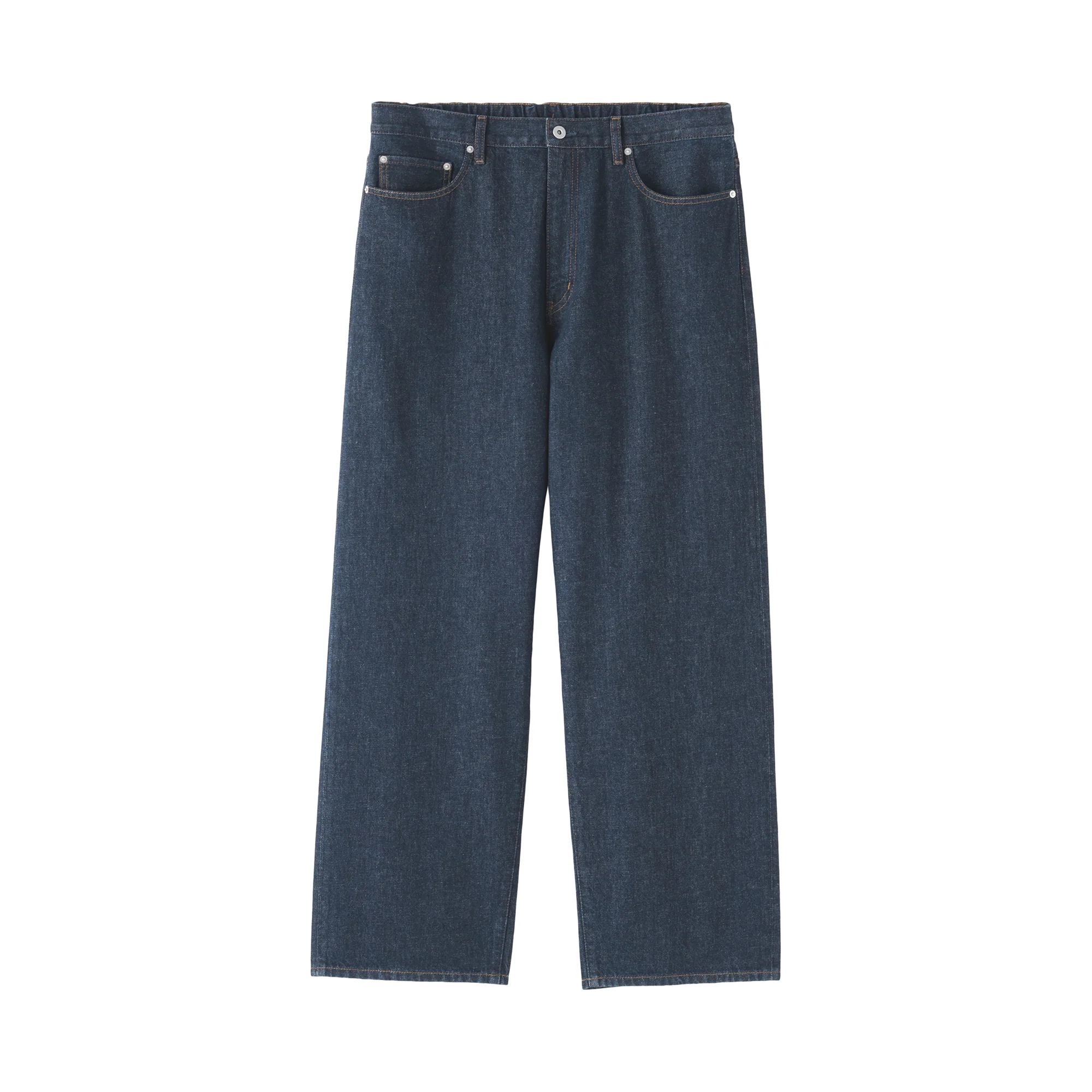 Kapok Blend Denim Wide Pants - Image 2