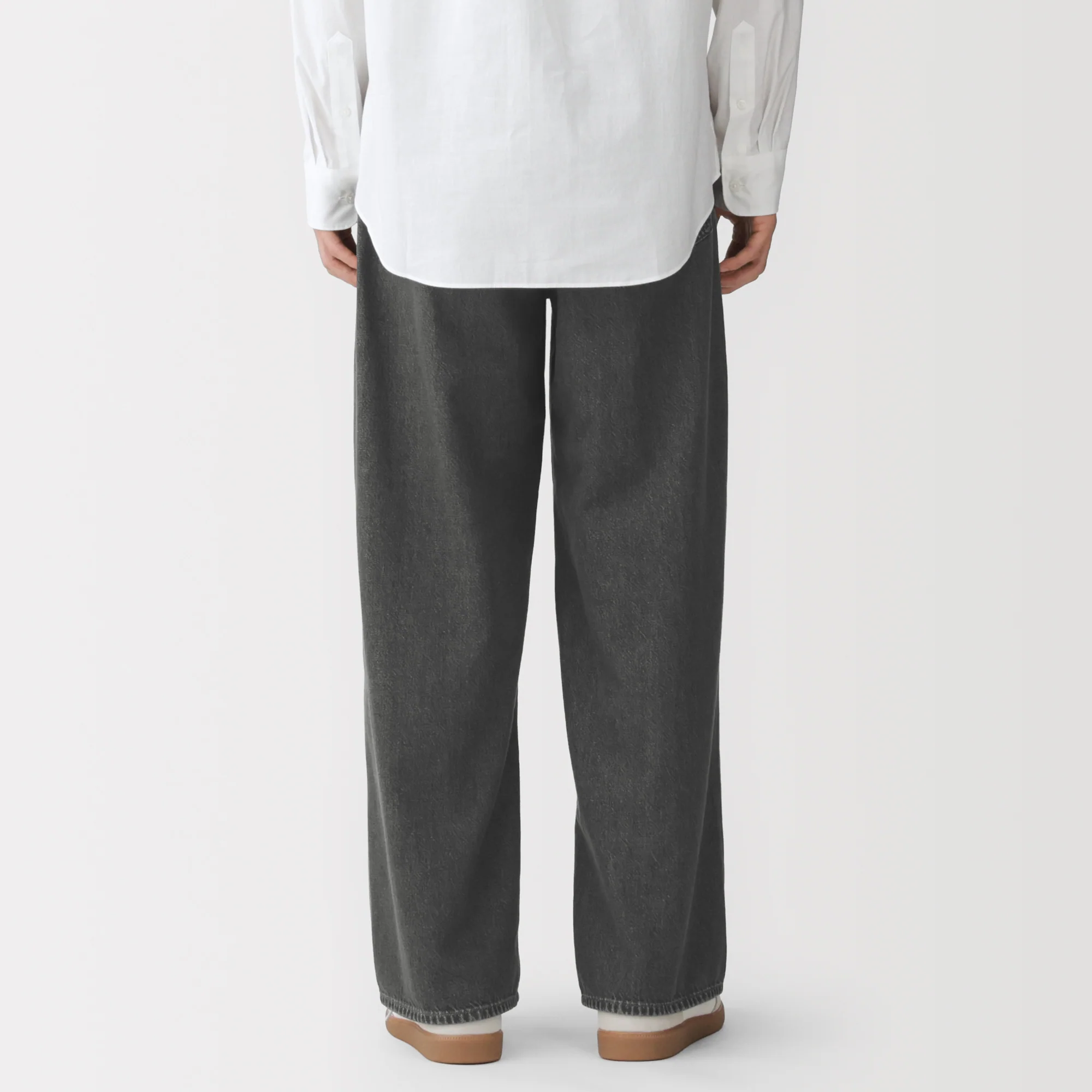 Kapok Blend Denim Wide Pants - Image 6
