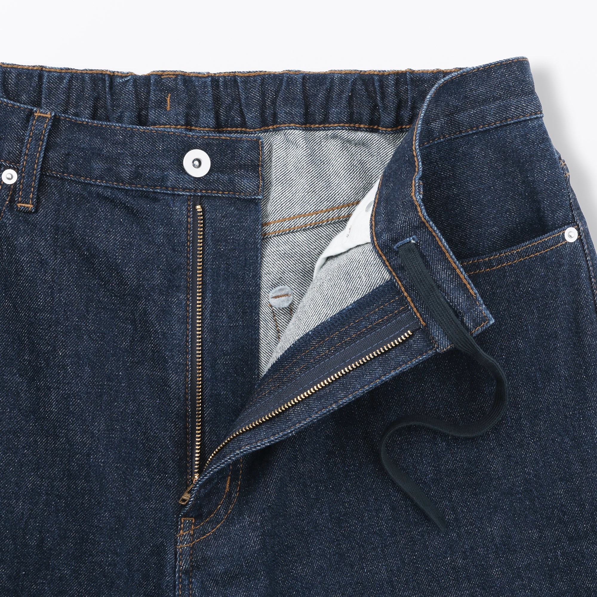 Kapok Blend Denim Wide Pants - Image 9