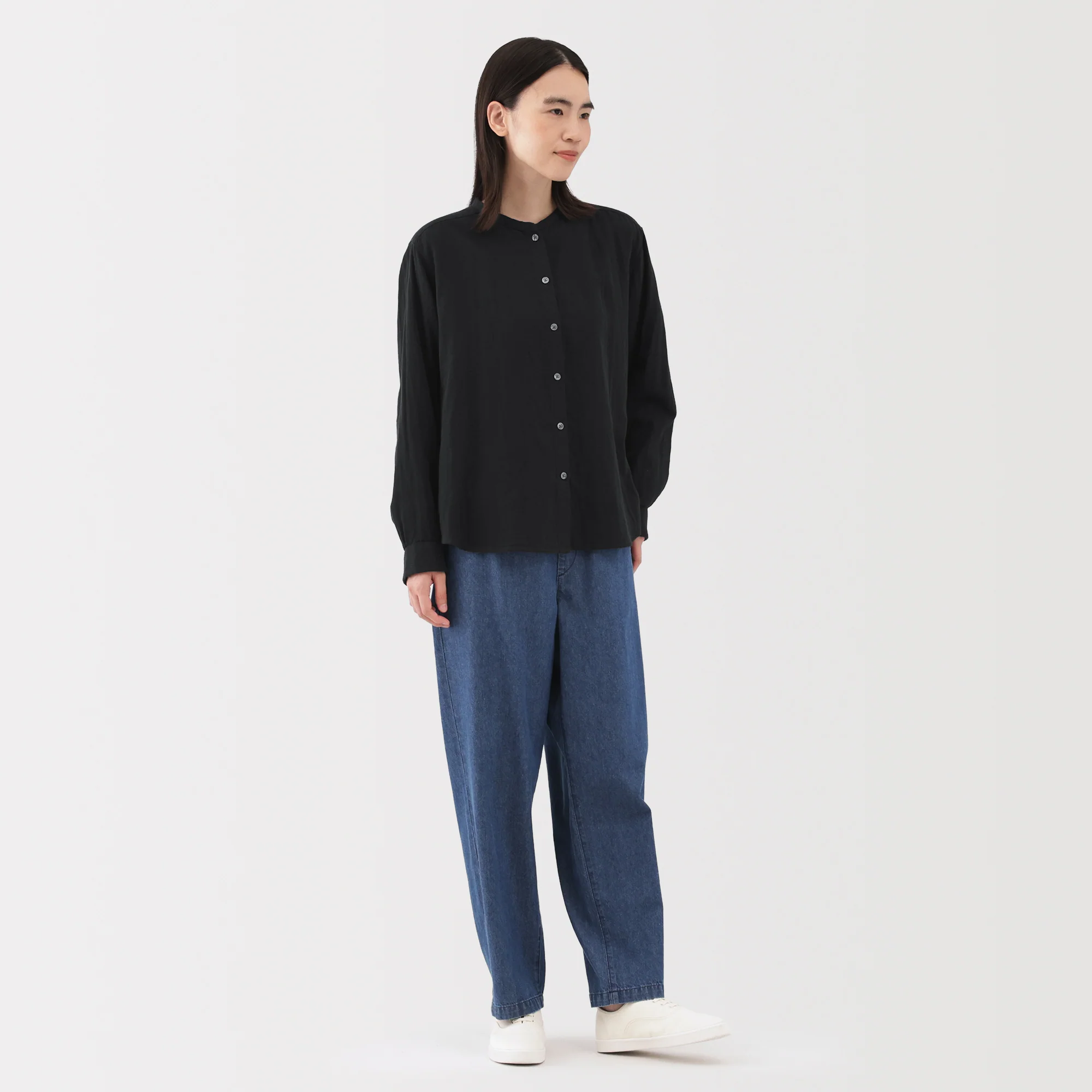 Kapok Blend Double Gauze Blouse - Image 13