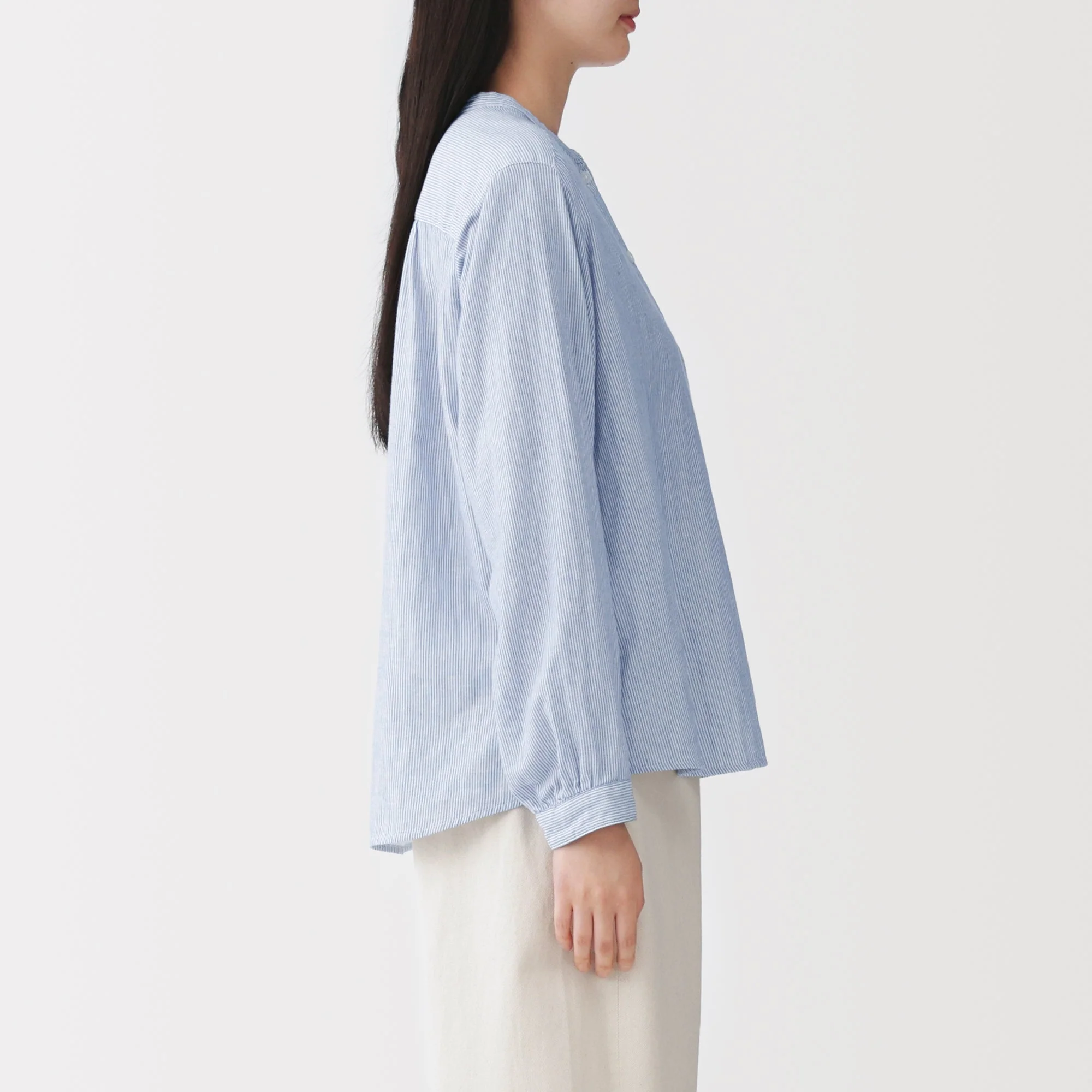 Kapok Blend Double Gauze Blouse - Image 14